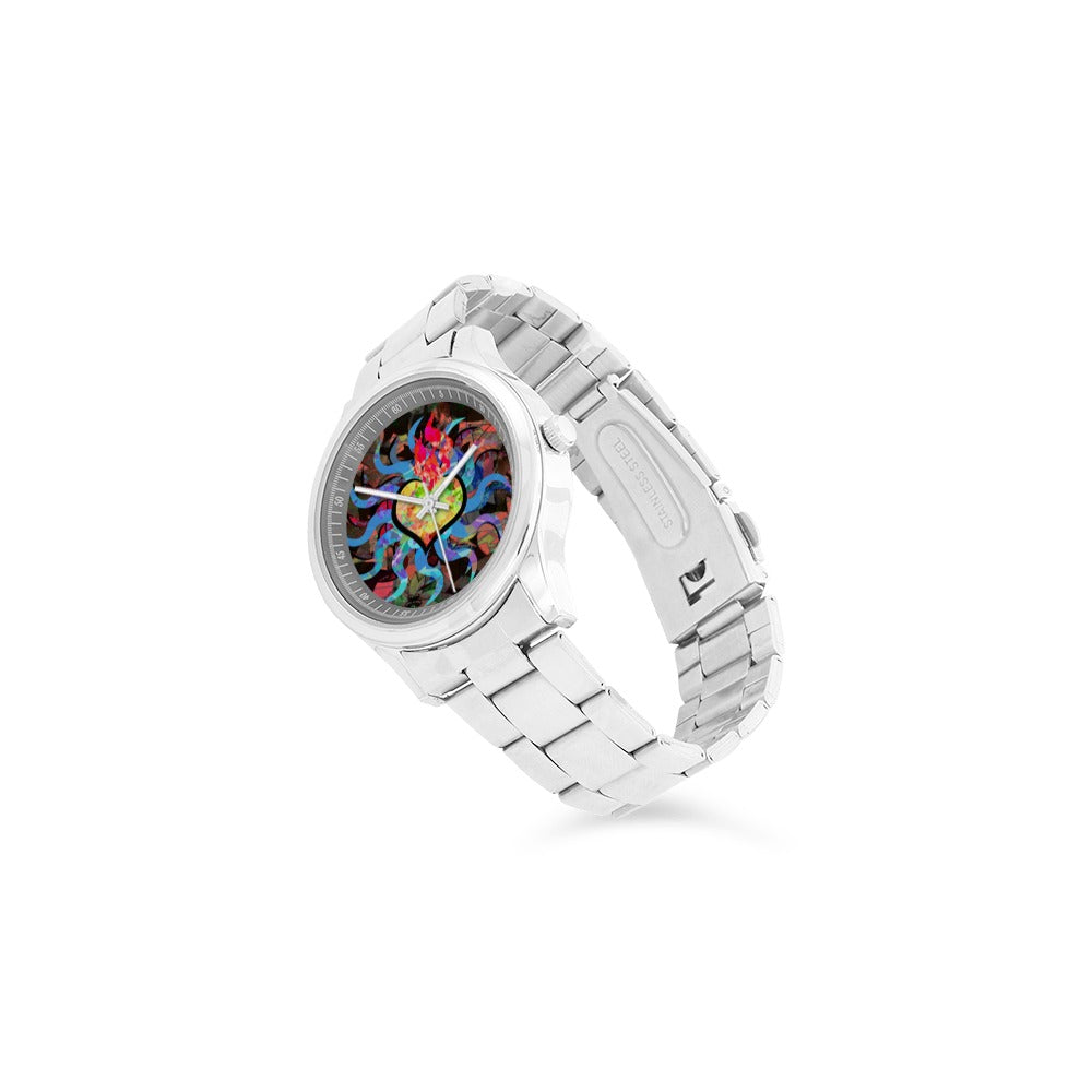 Burning Star Custom design from Blue Colleen Studios for MacAi Stainless Steel Watch