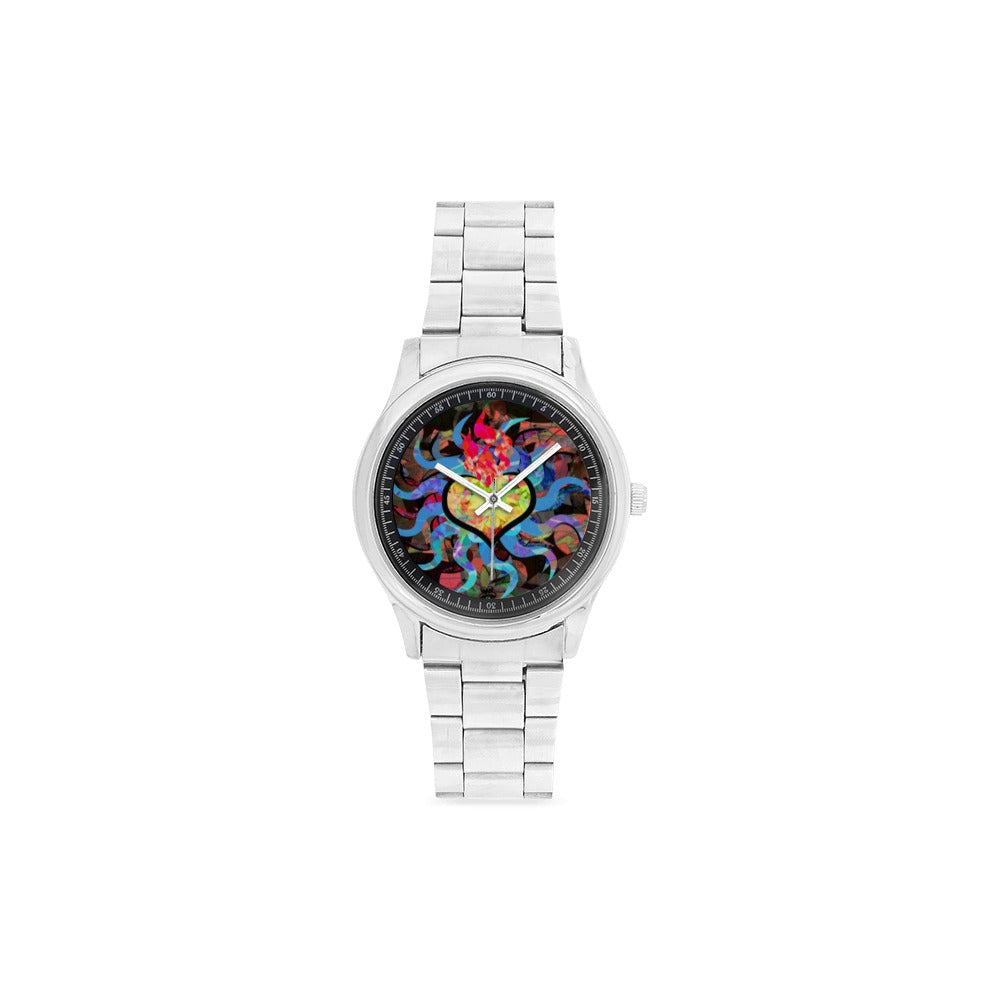 Burning Star Custom design from Blue Colleen Studios for MacAi Stainless Steel Watch