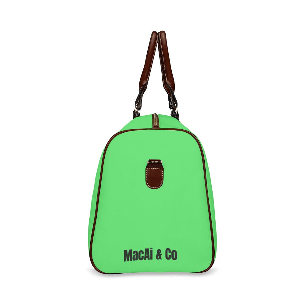 BooBooFace Carry All in Green from MacAi Waterproof Travel Bag/Small