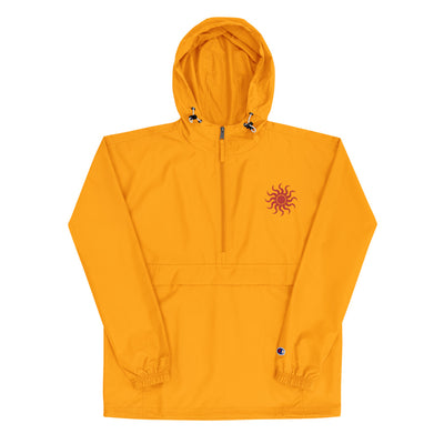 Rain Jacket Unisex Custom 'Sun for Life' Design from MacAi & Co Travel Flexible Rain Resistant