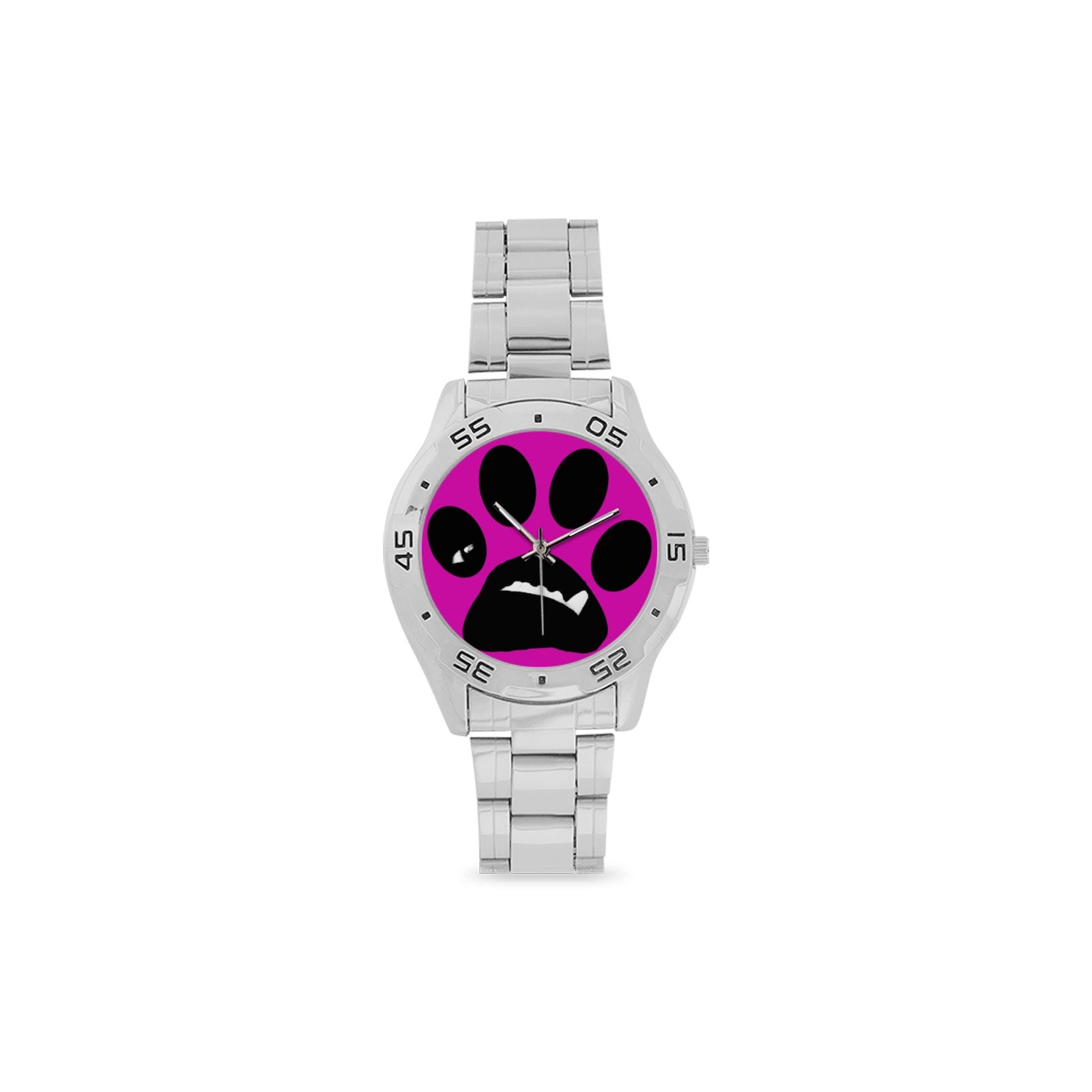 BooBooFace Unisex Stainless Steel with Adjustable band