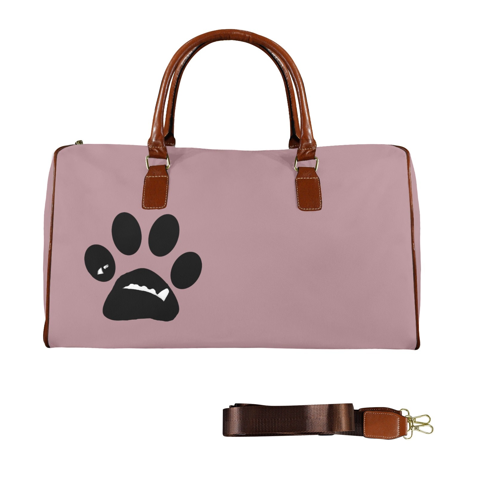Large Travel Bag BooBooFace Collection from MacAi & Co in Rose Gold Light Lavender