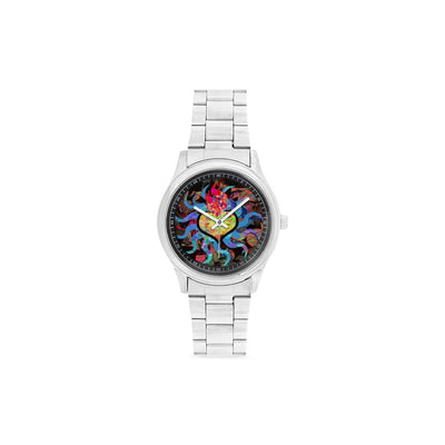 Burning Star Custom design from Blue Colleen Studios for MacAi Unisex Stainless Steel Watch