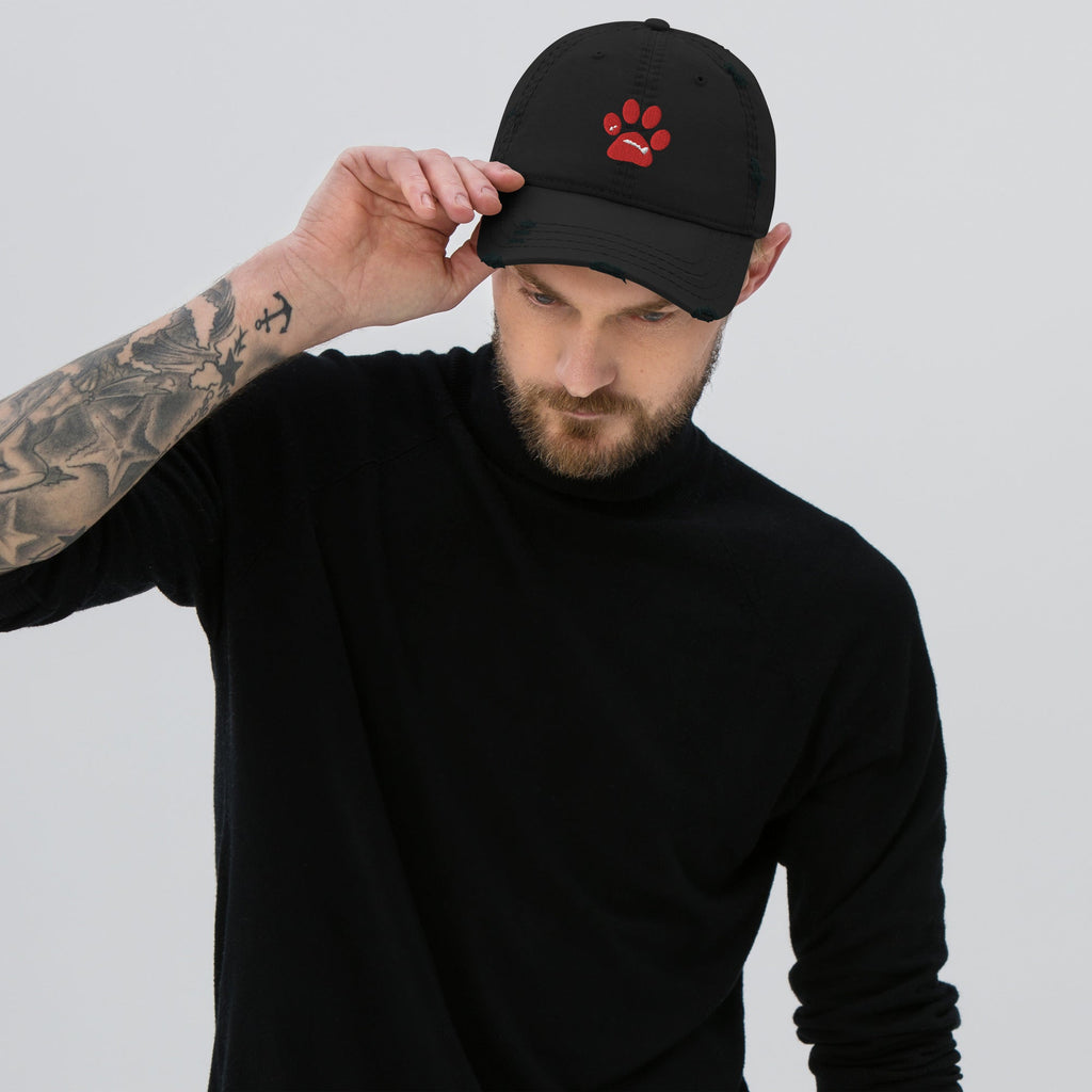 BooBooFace Collection Multi Colors Dog Lovers Distressed Unisex Baseball Cap - MacAi & Co
