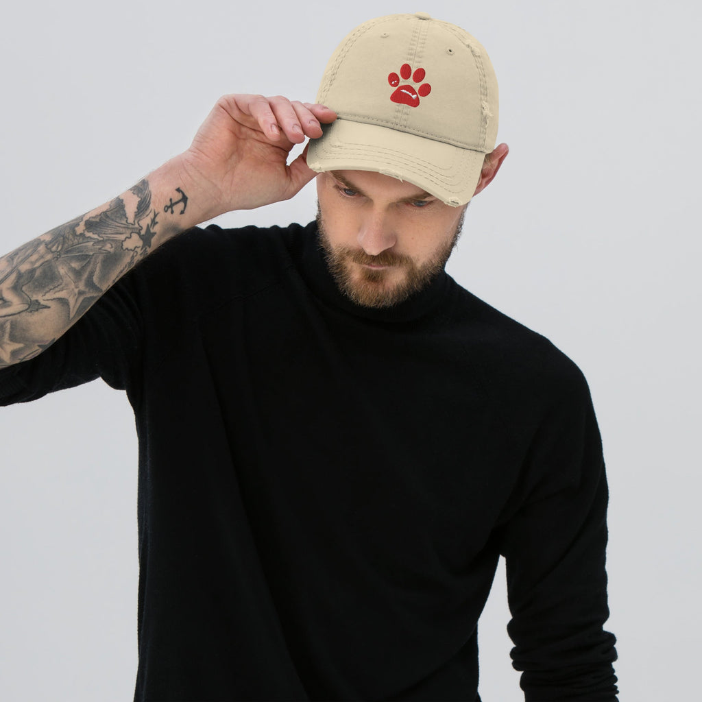 BooBooFace Collection Multi Colors Dog Lovers Distressed Unisex Baseball Cap - MacAi & Co