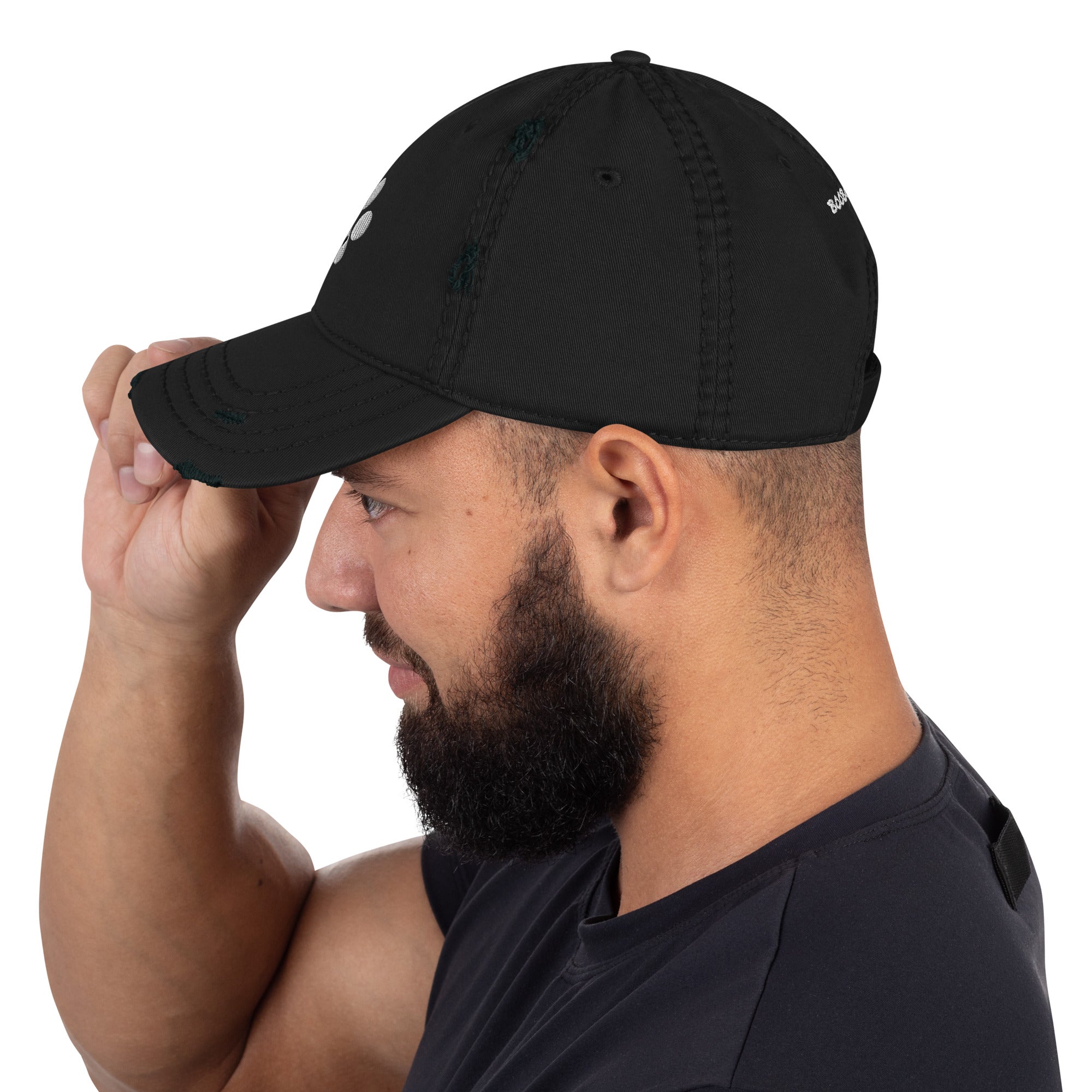 BooBooFace Distressed Dad Hat in Gray, Blue or Black - MacAi & Co