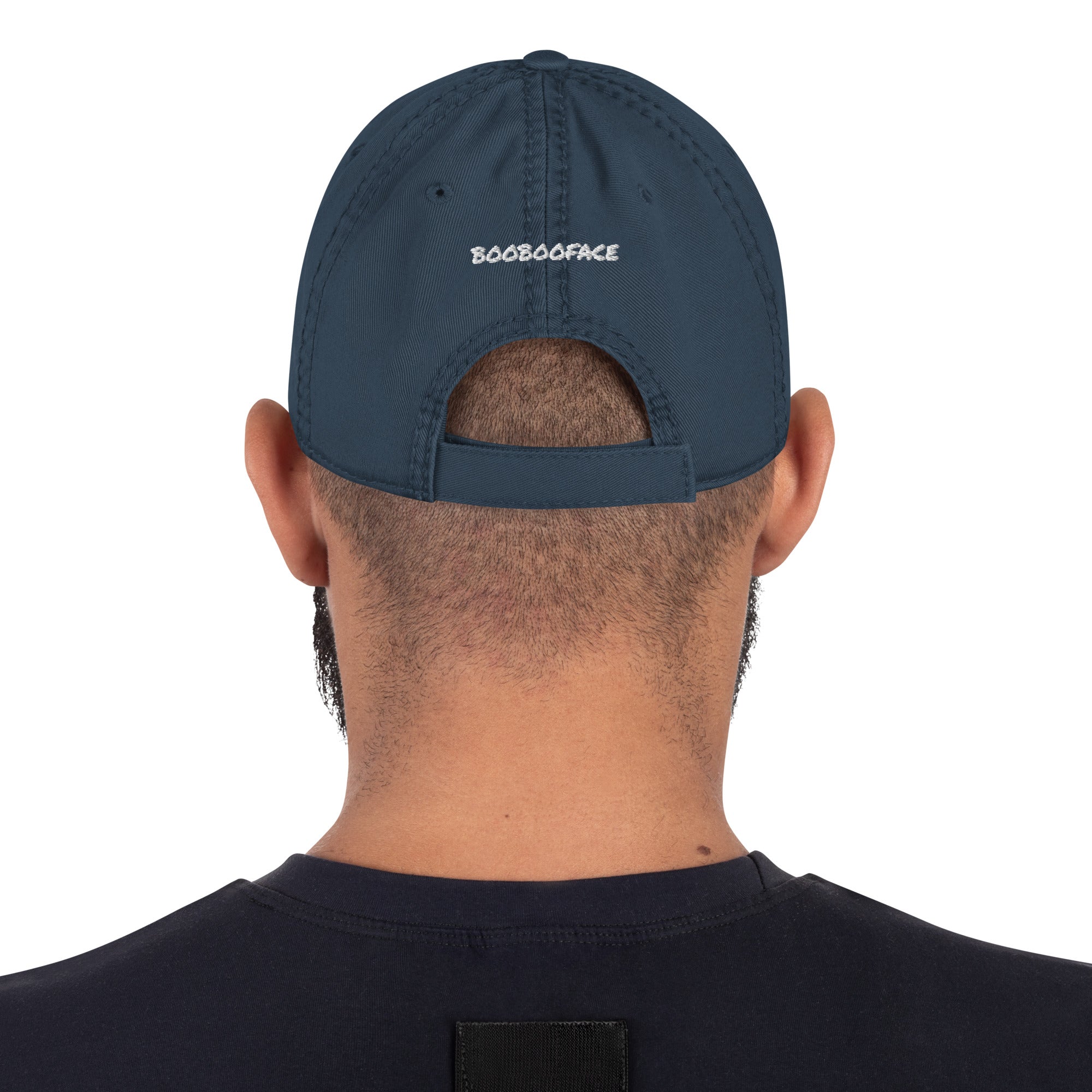 BooBooFace Distressed Dad Hat in Gray, Blue or Black - MacAi & Co