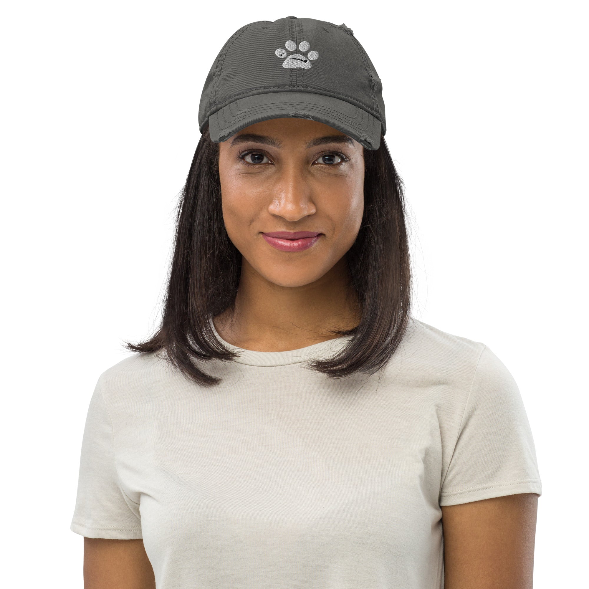 BooBooFace Distressed Dad Hat in Gray, Blue or Black - MacAi & Co