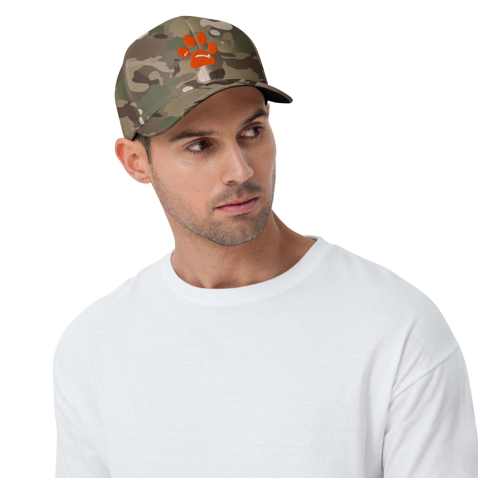 BooBooFace Grey or Camo Structured Twill Cap from MacAi 7 Co - MacAi & Co