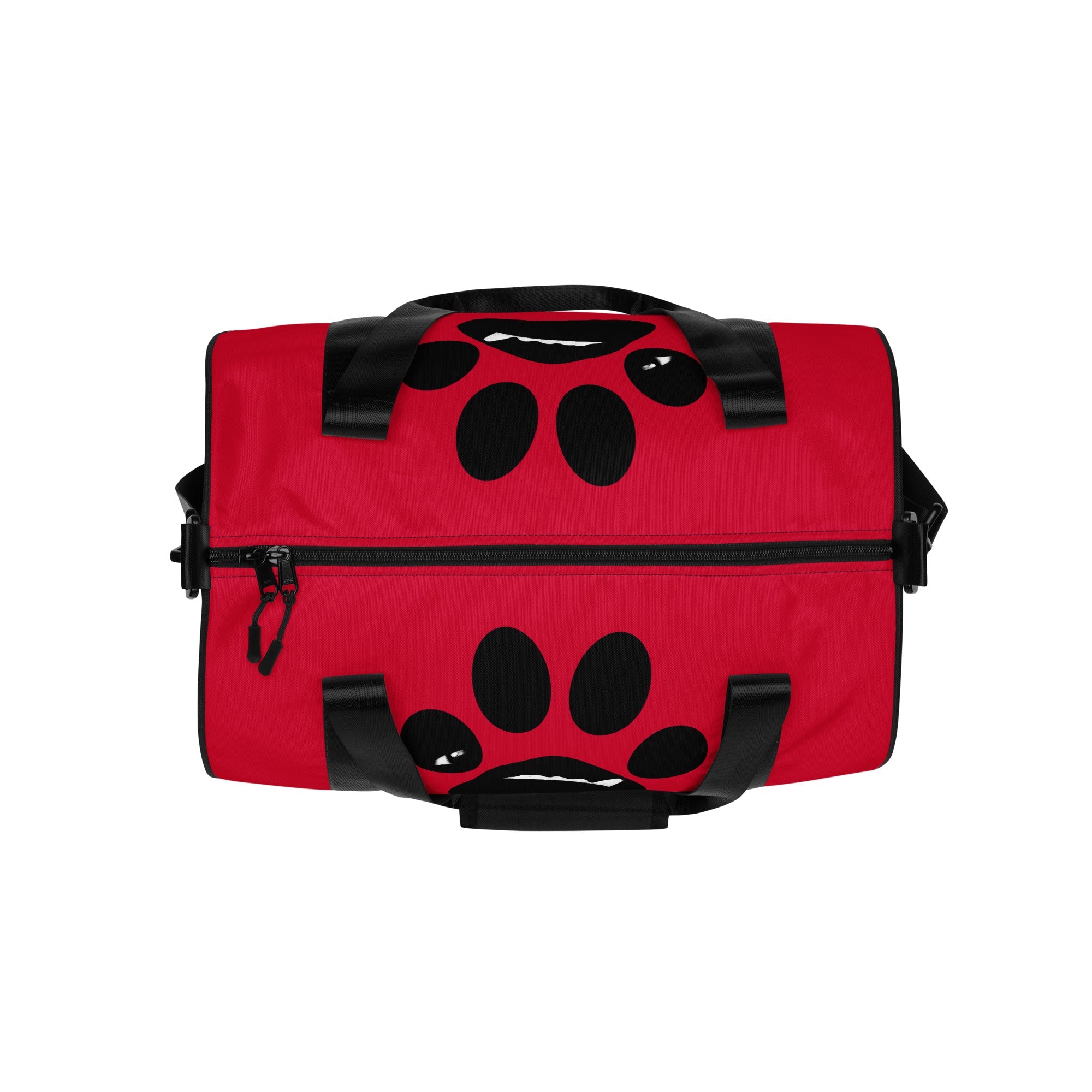 BooBooFace in brilliant red color gym bag from MacAi & Co - MacAi & Co