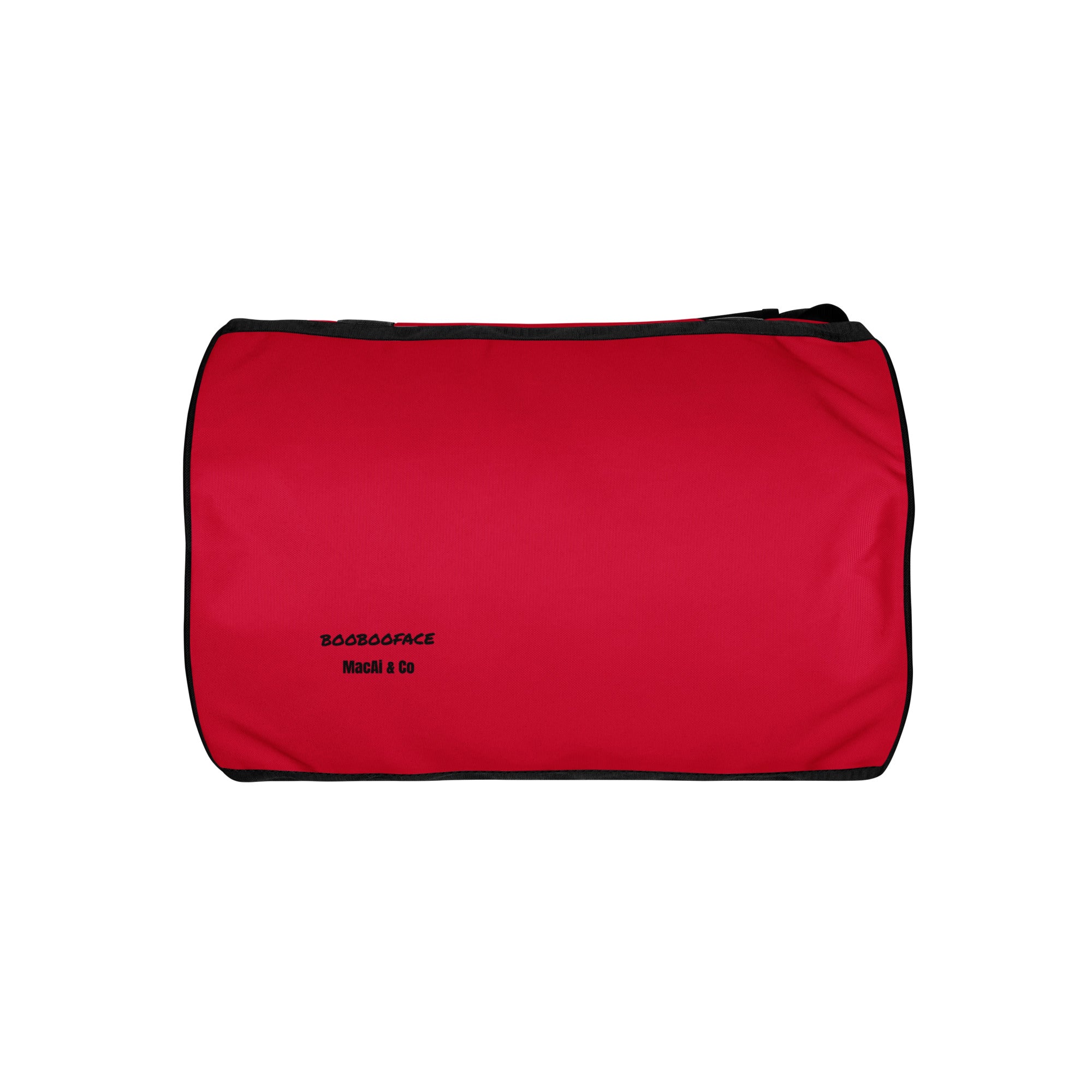 BooBooFace in brilliant red color gym bag from MacAi & Co - MacAi & Co