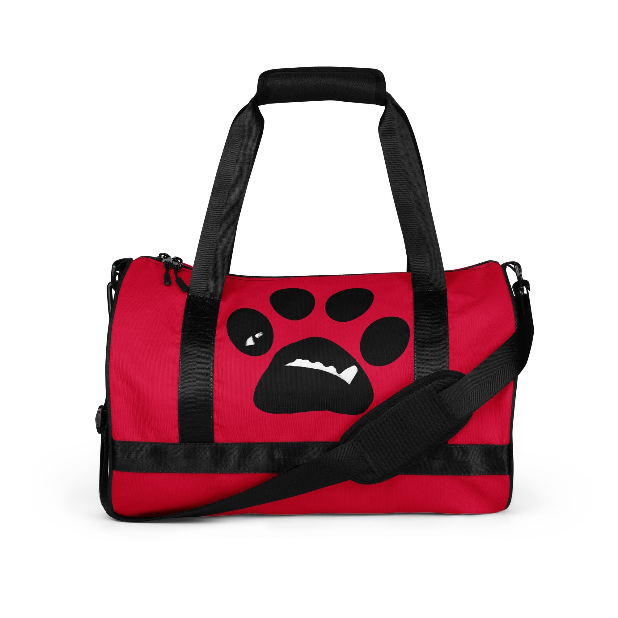 BooBooFace in brilliant red color gym bag from MacAi & Co - MacAi & Co