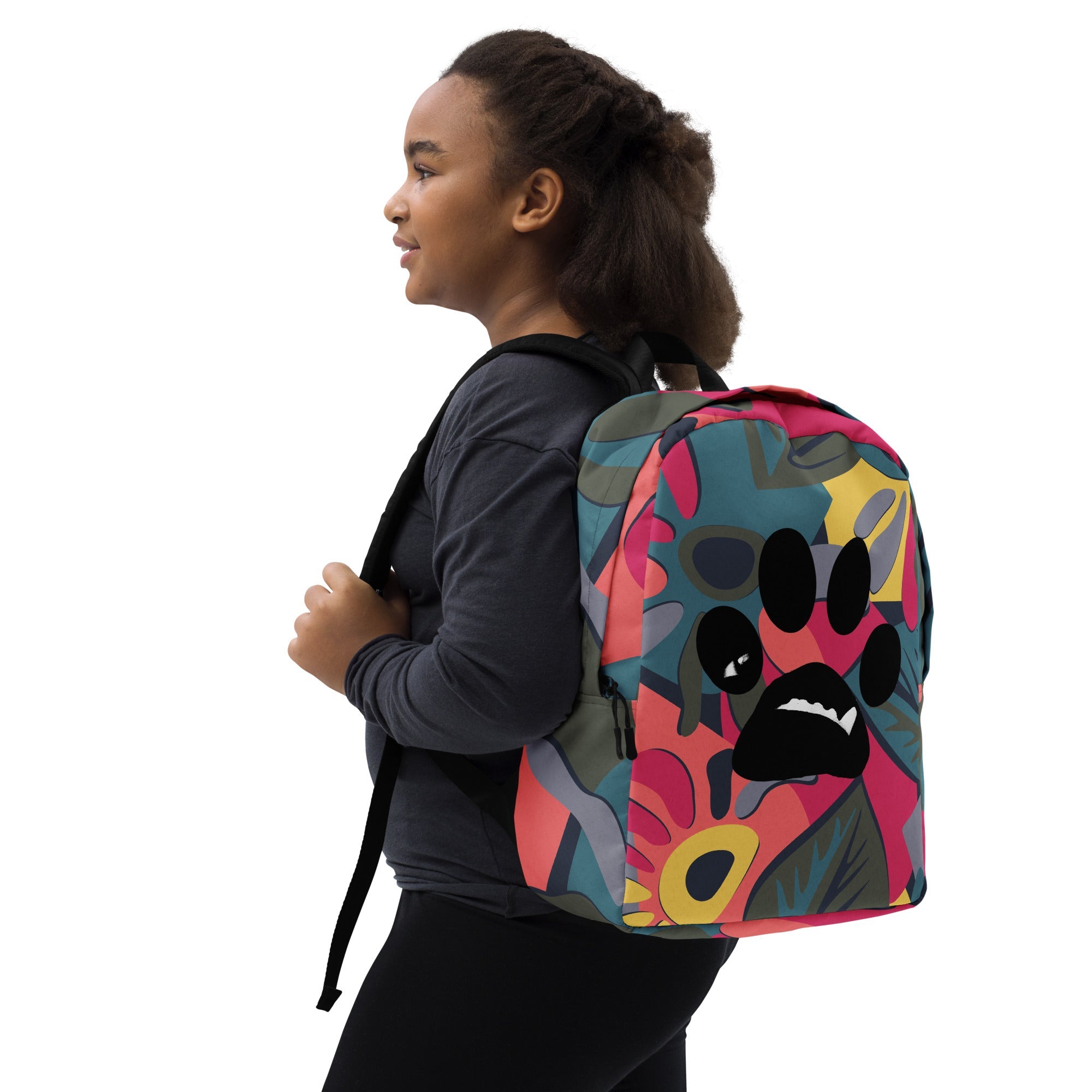 BooBooFace New design abstract color Minimalist Backpack - MacAi & Co