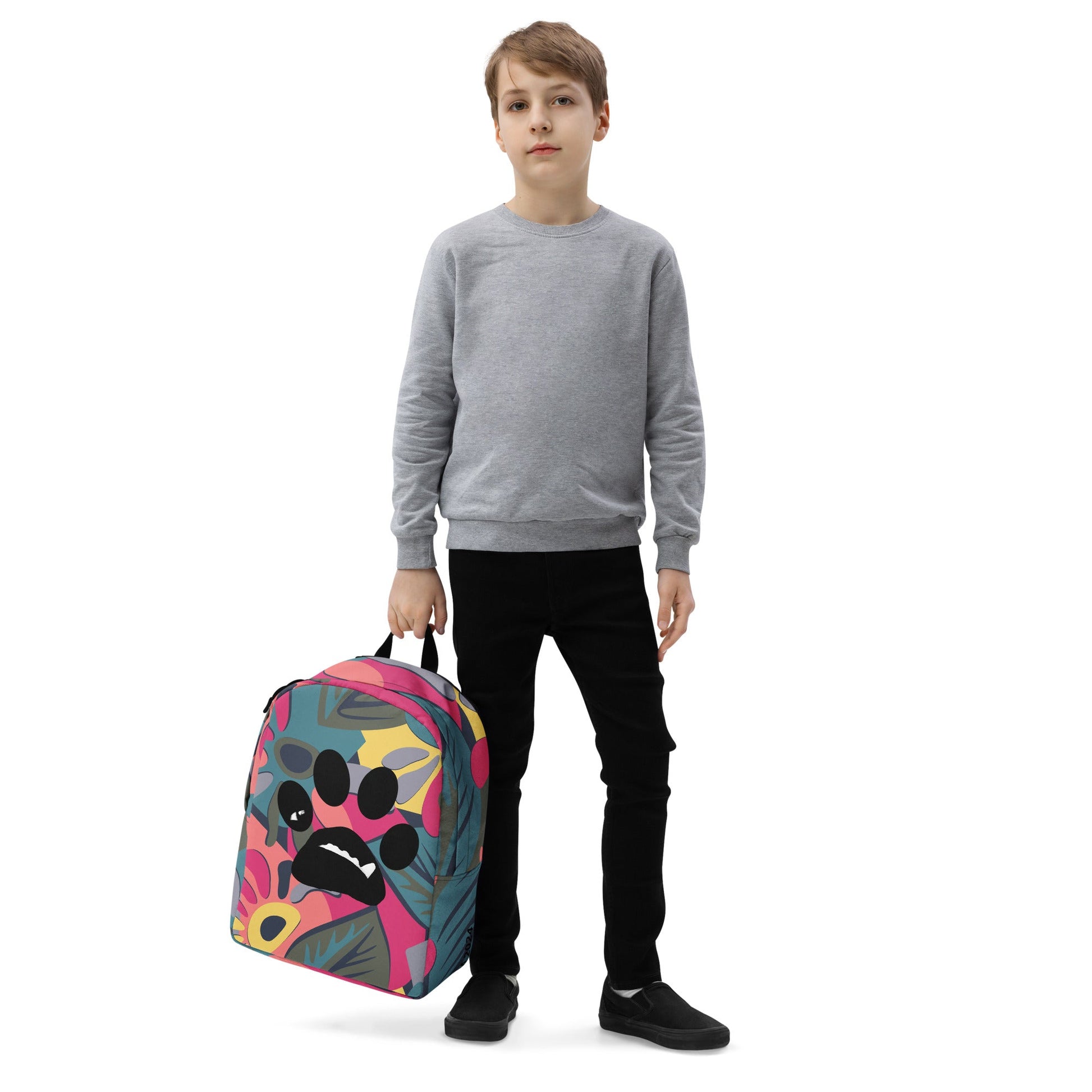 BooBooFace New design abstract color Minimalist Backpack - MacAi & Co