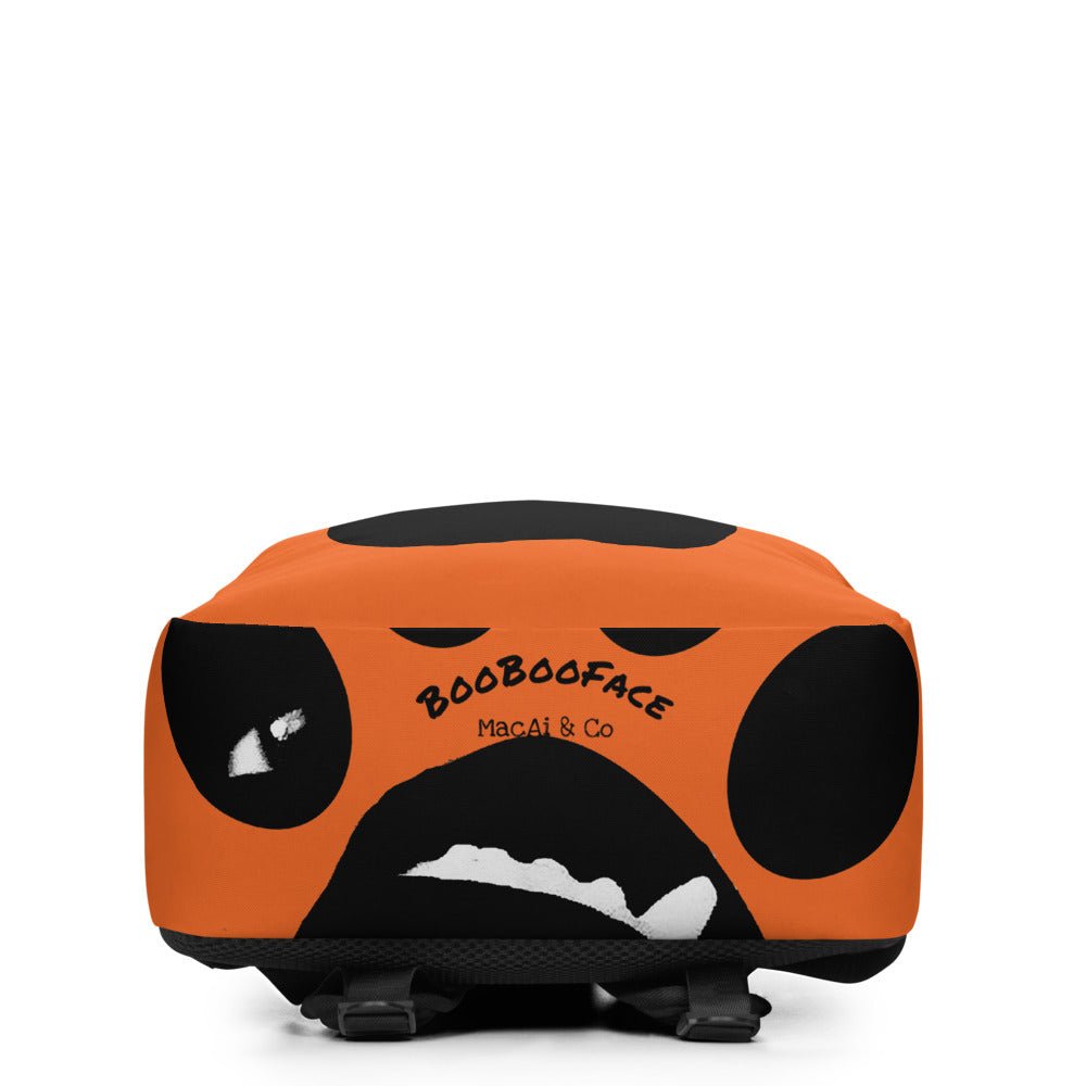 BooBooFace Orange Backpack Unisex from MacAi & Co - MacAi & Co