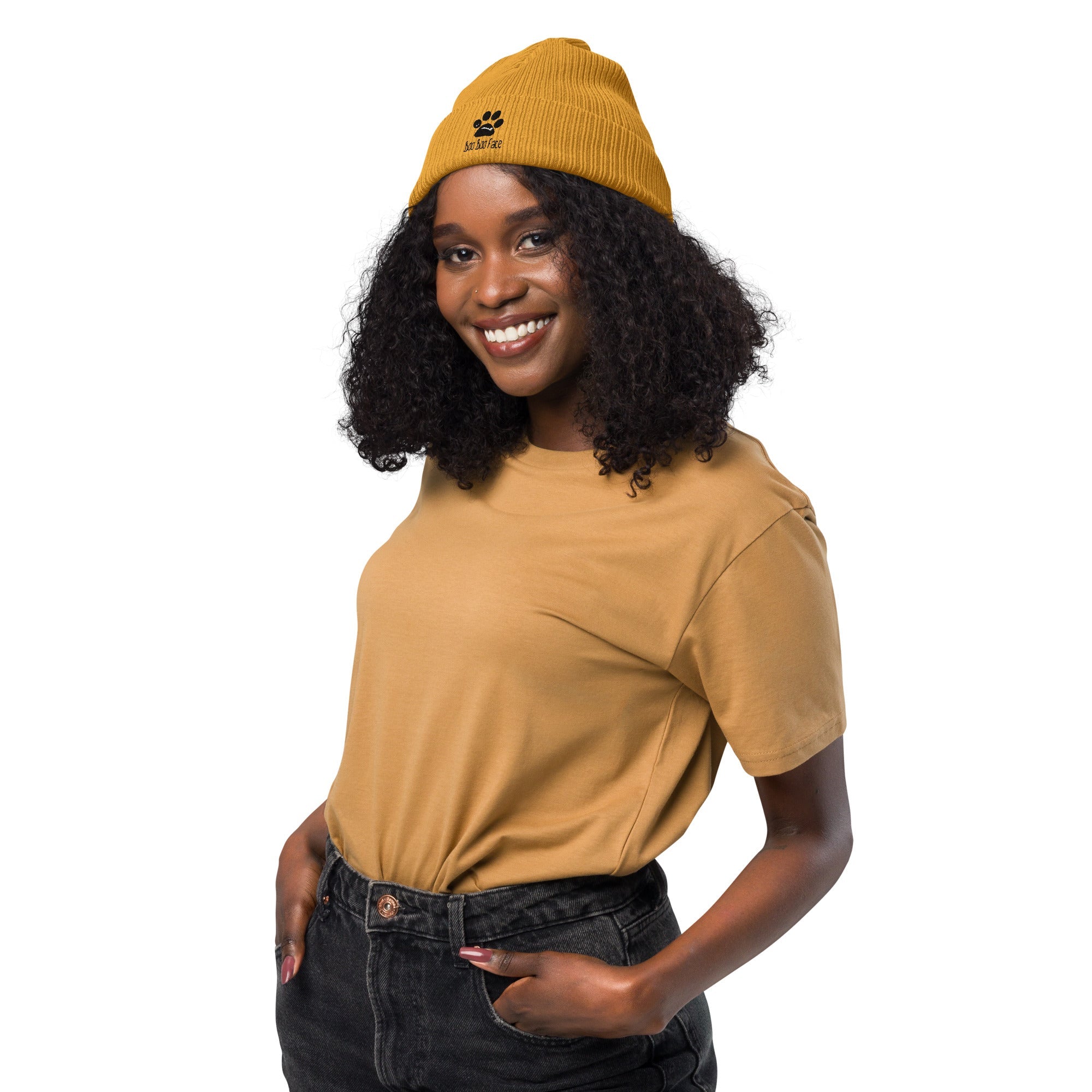 BooBooFace Organic ribbed beanie for all ages, Unisex, in 3 fab colors! - MacAi & Co