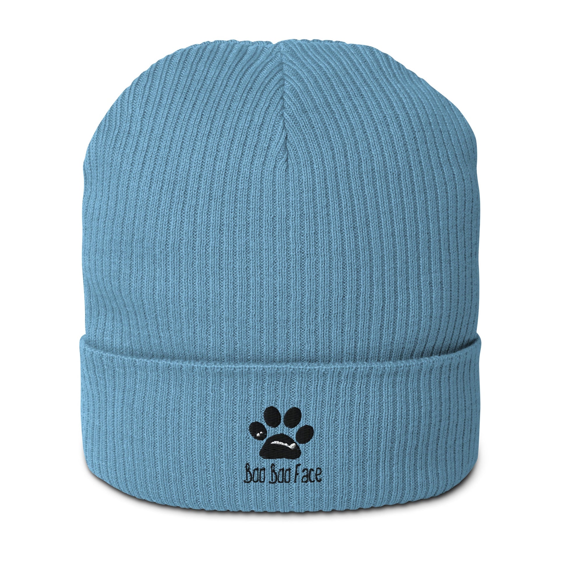 BooBooFace Organic ribbed beanie for all ages, Unisex, in 3 fab colors! - MacAi & Co