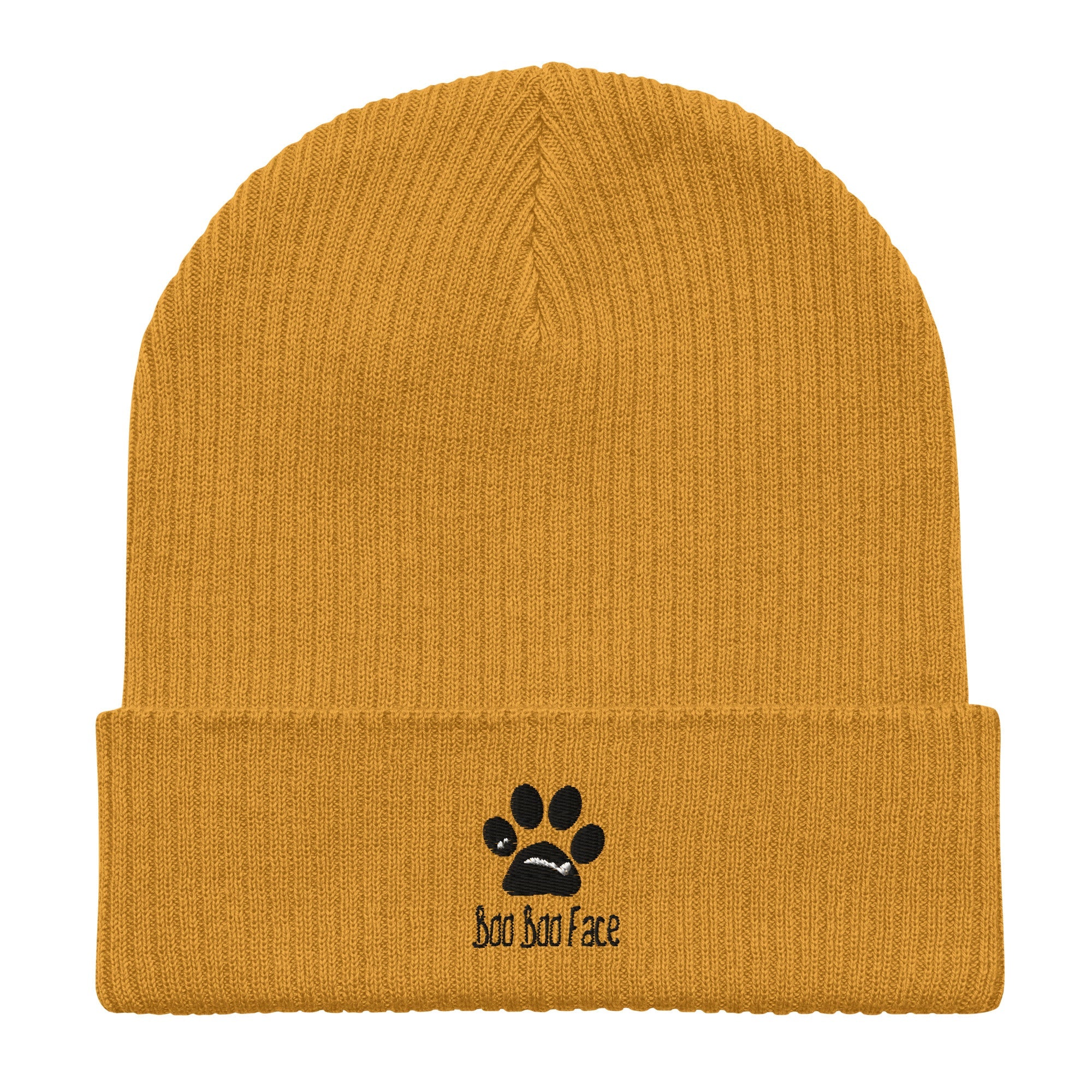 BooBooFace Organic ribbed beanie for all ages, Unisex, in 3 fab colors! - MacAi & Co