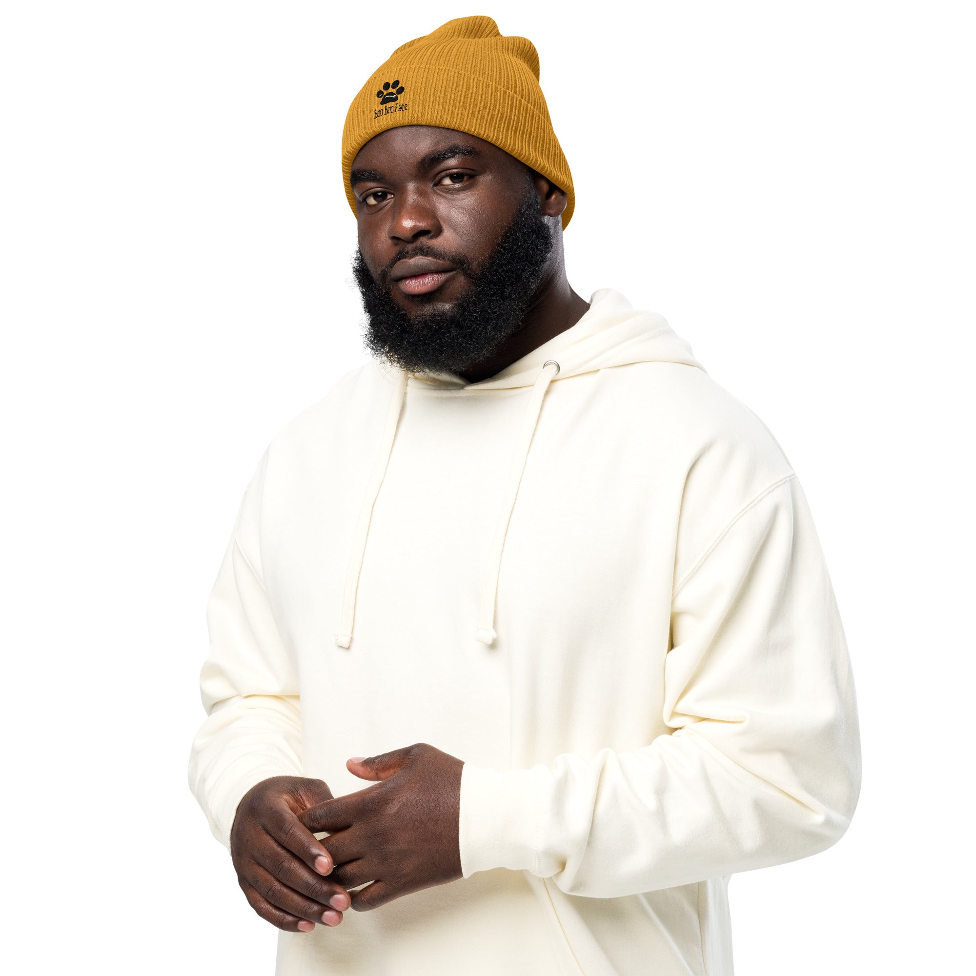 BooBooFace Organic ribbed beanie for all ages, Unisex, in 3 fab colors! - MacAi & Co