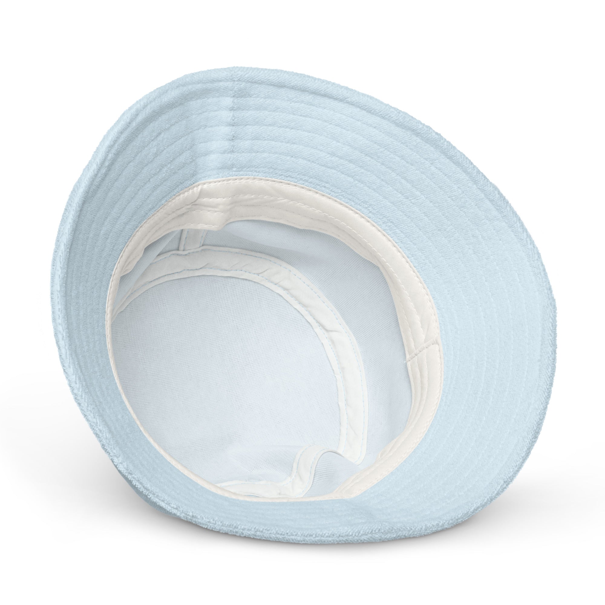 BooBooFace Pastel Blue Terry Cloth Bucket Hat - MacAi & Co