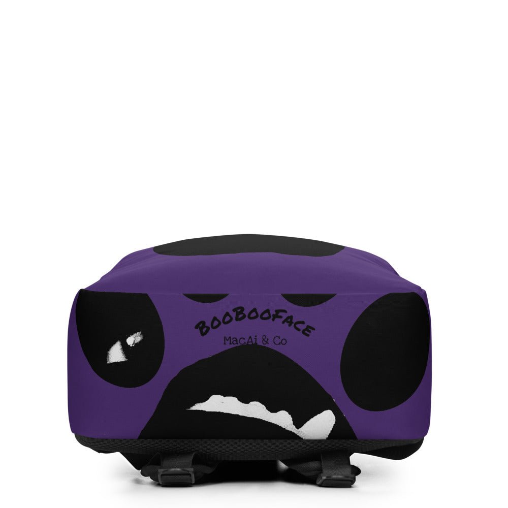 BooBooFace Purple Backpack Unisex from MacAi & Co - MacAi & Co