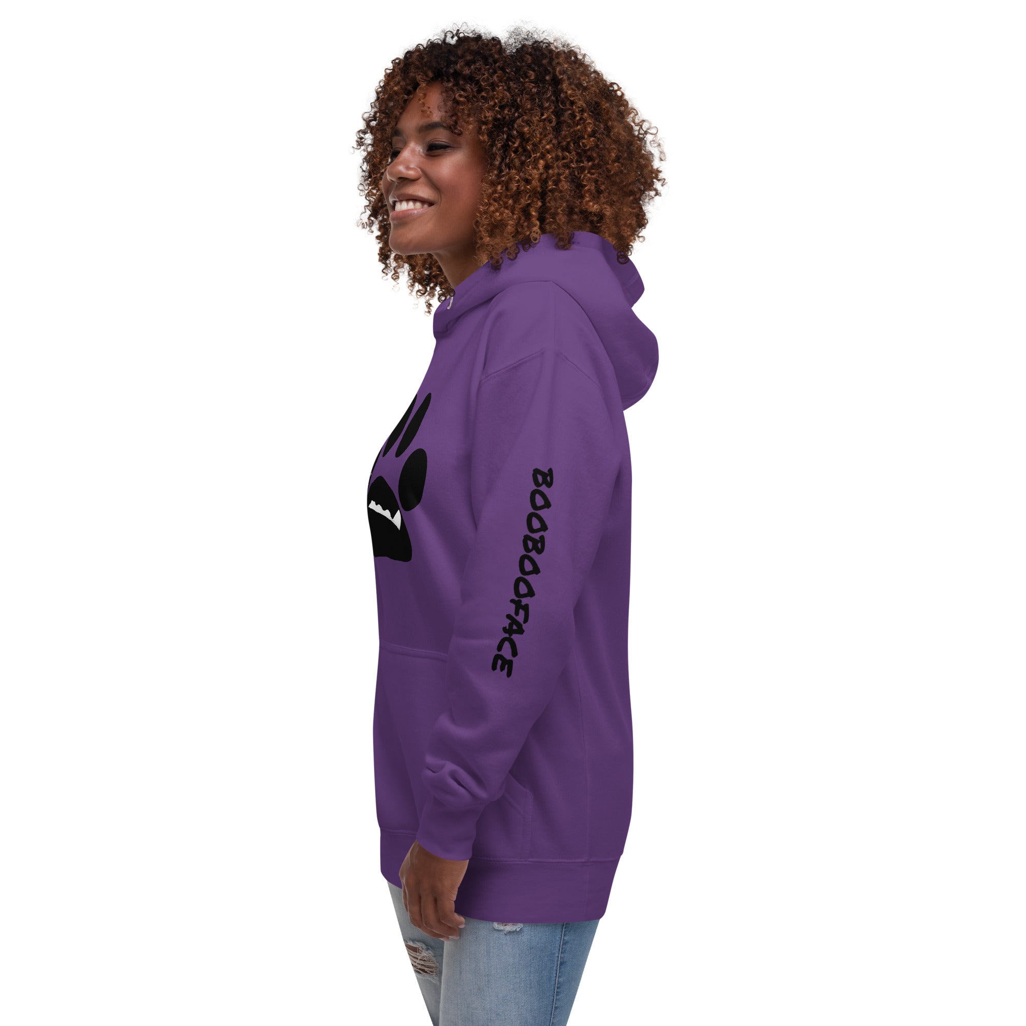 BooBooFace Purple Unisex Hoodie - MacAi & Co