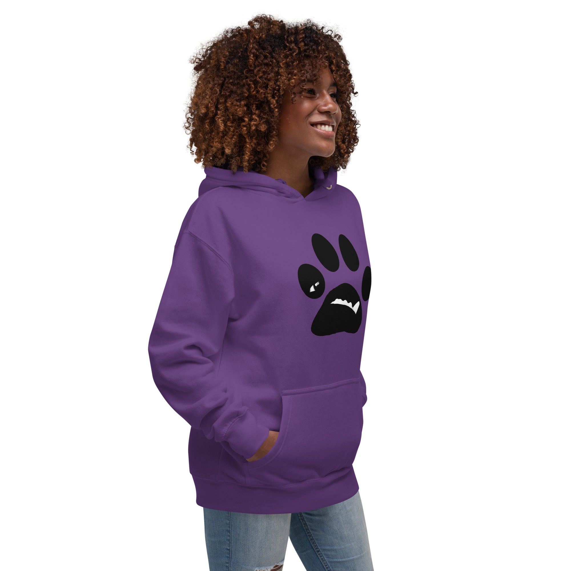 BooBooFace Purple Unisex Hoodie - MacAi & Co