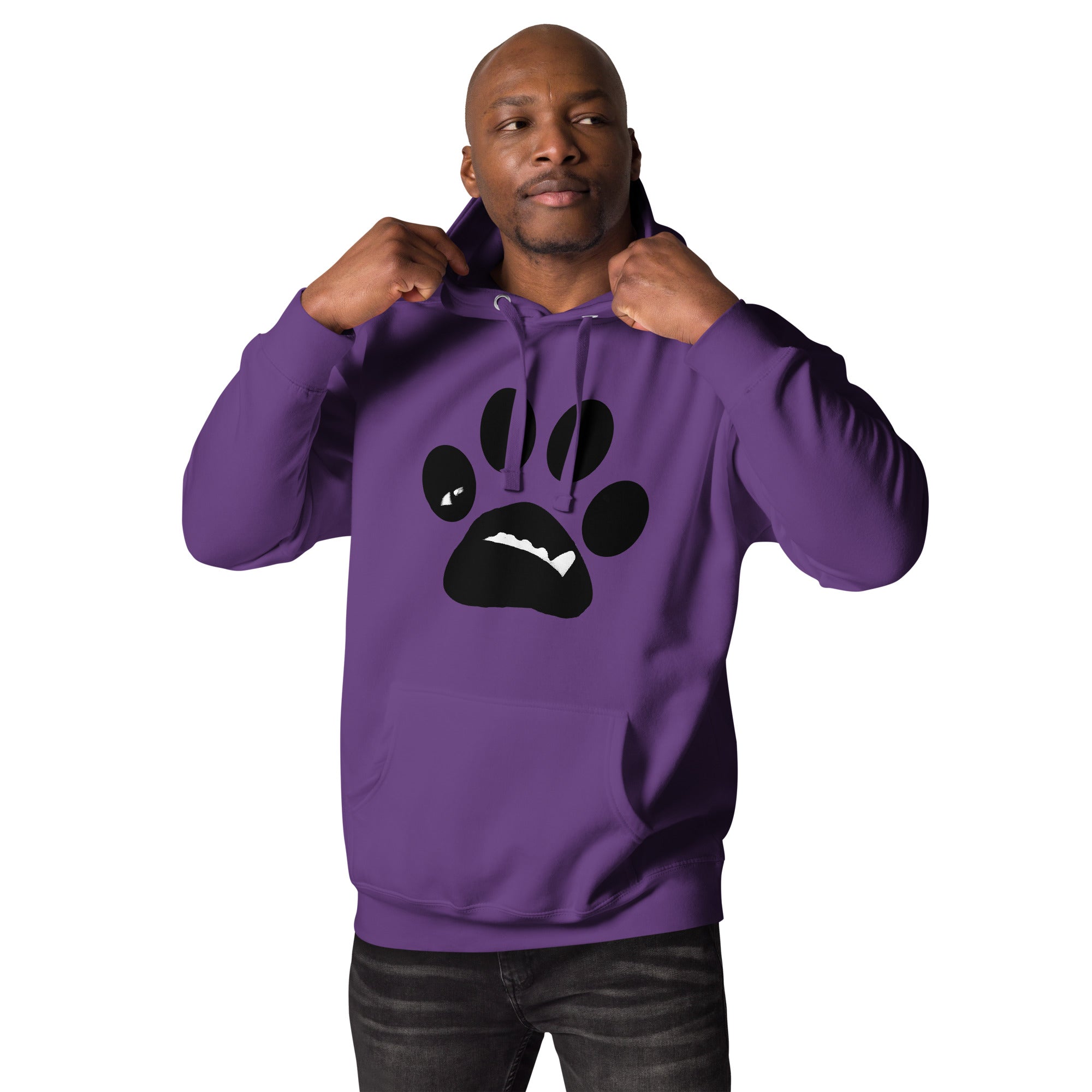 BooBooFace Purple Unisex Hoodie - MacAi & Co