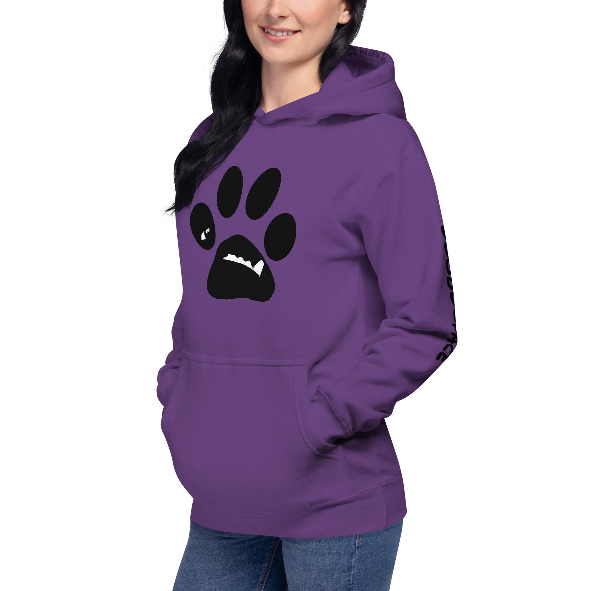 BooBooFace Purple Unisex Hoodie - MacAi & Co