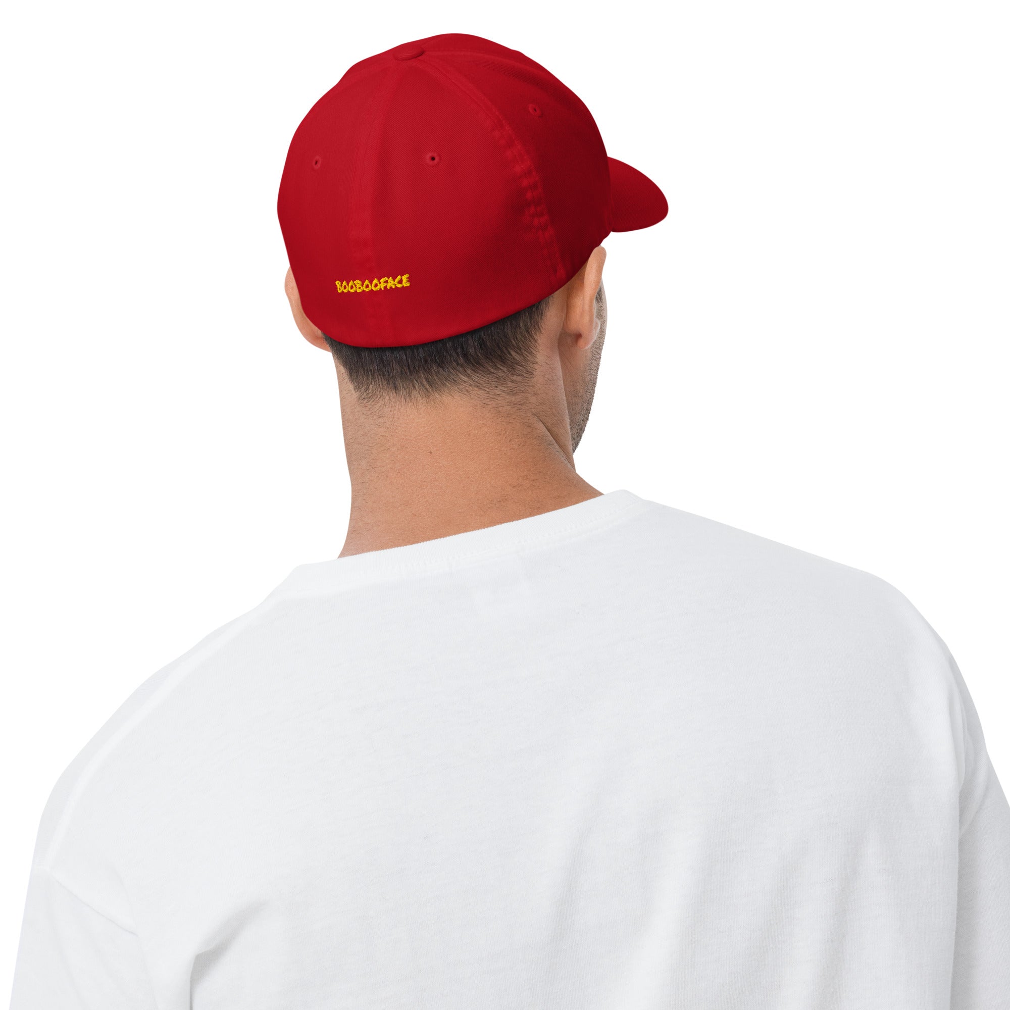 BooBooFace Red or White Structured Twill Cap - MacAi & Co