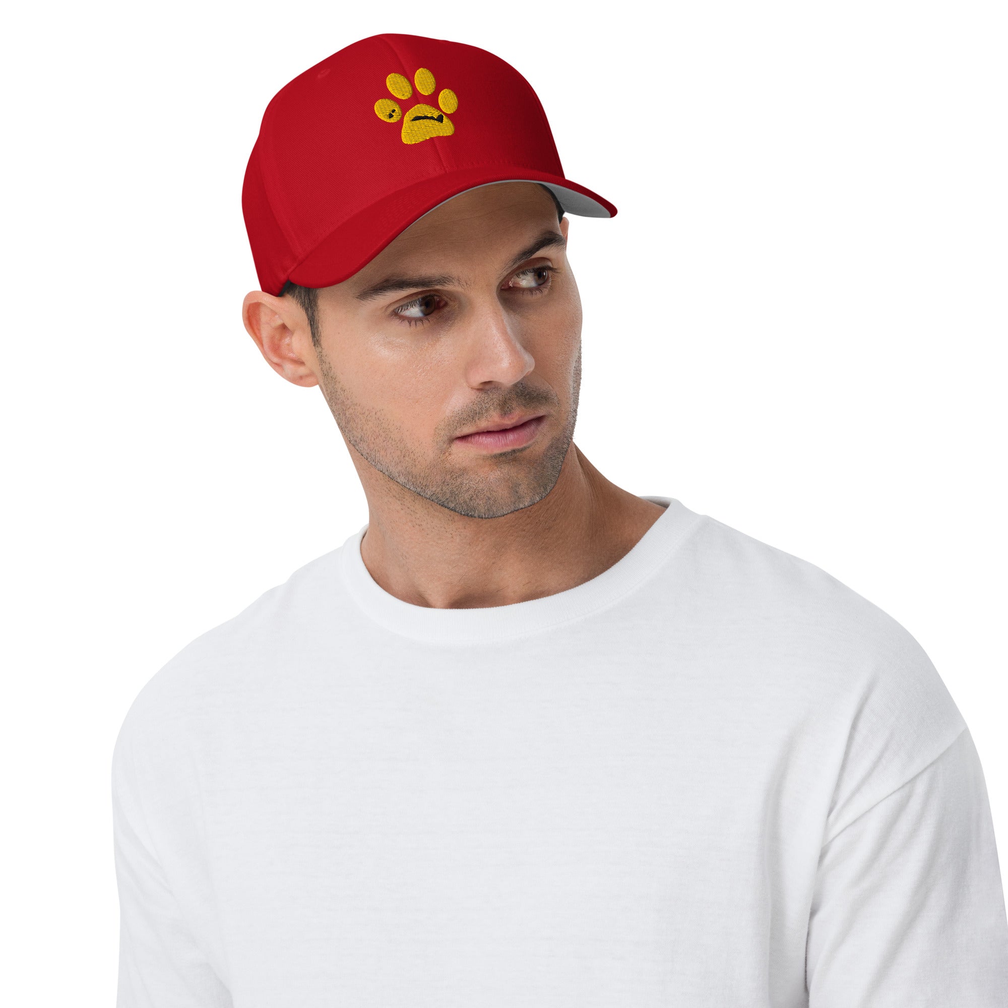 BooBooFace Red or White Structured Twill Cap - MacAi & Co