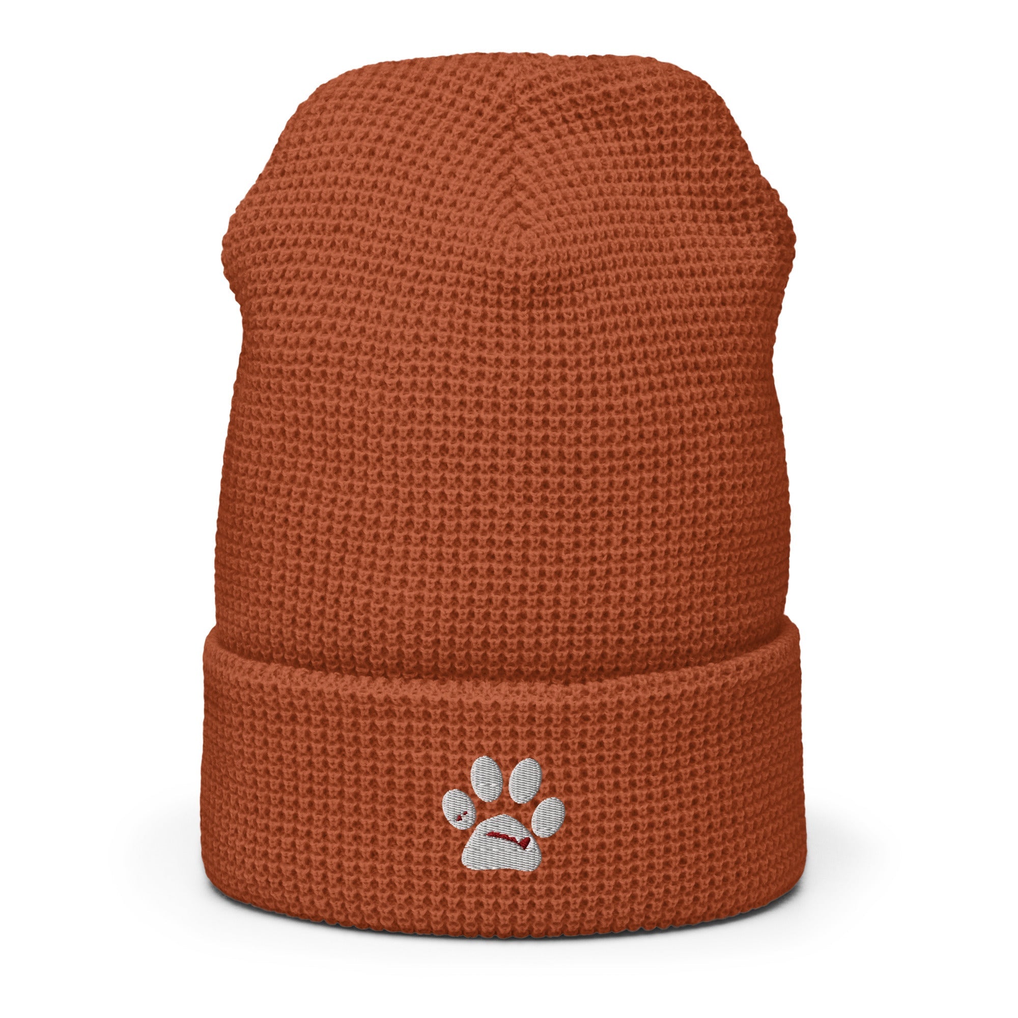 BooBooFace Rust Waffle beanie - MacAi & Co