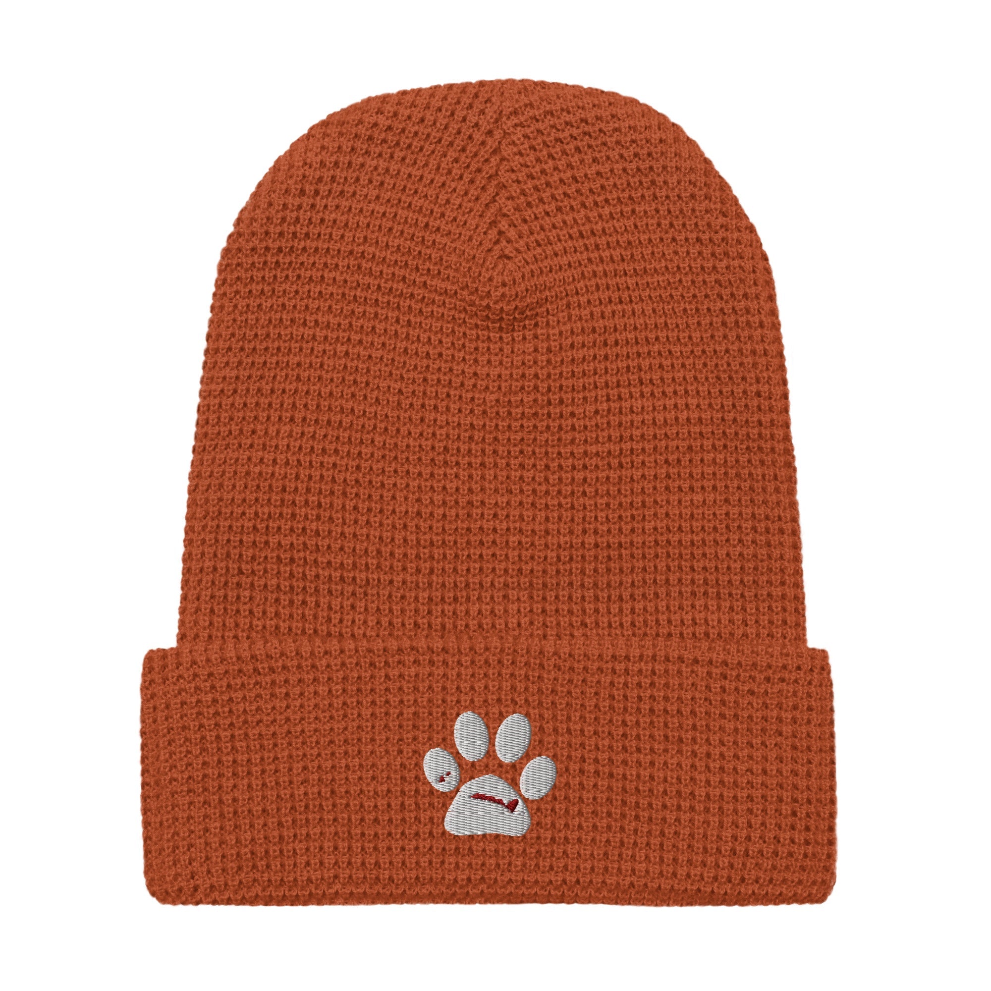 BooBooFace Rust Waffle beanie - MacAi & Co