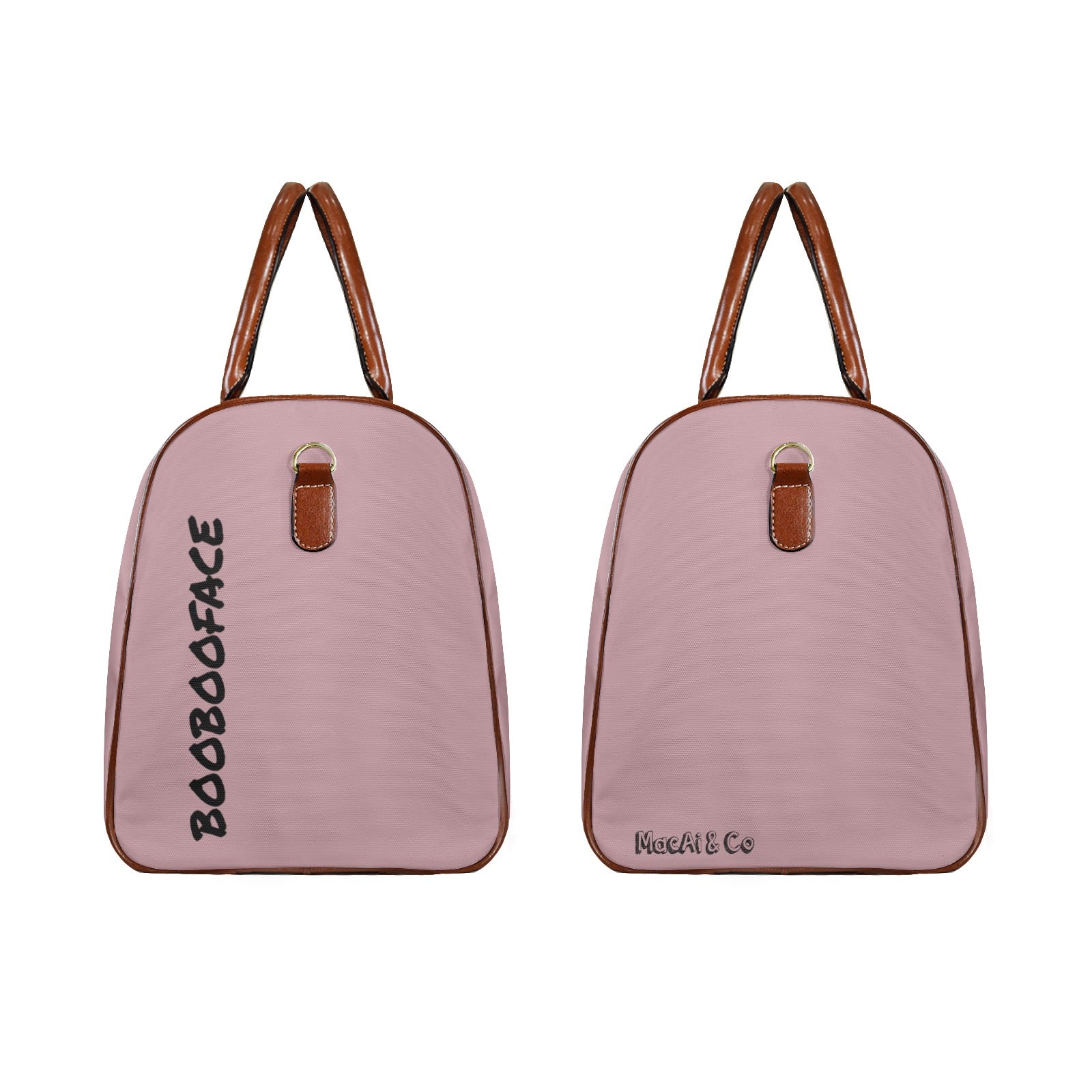 Large Travel Bag BooBooFace Collection from MacAi & Co in Rose Gold Light Lavender