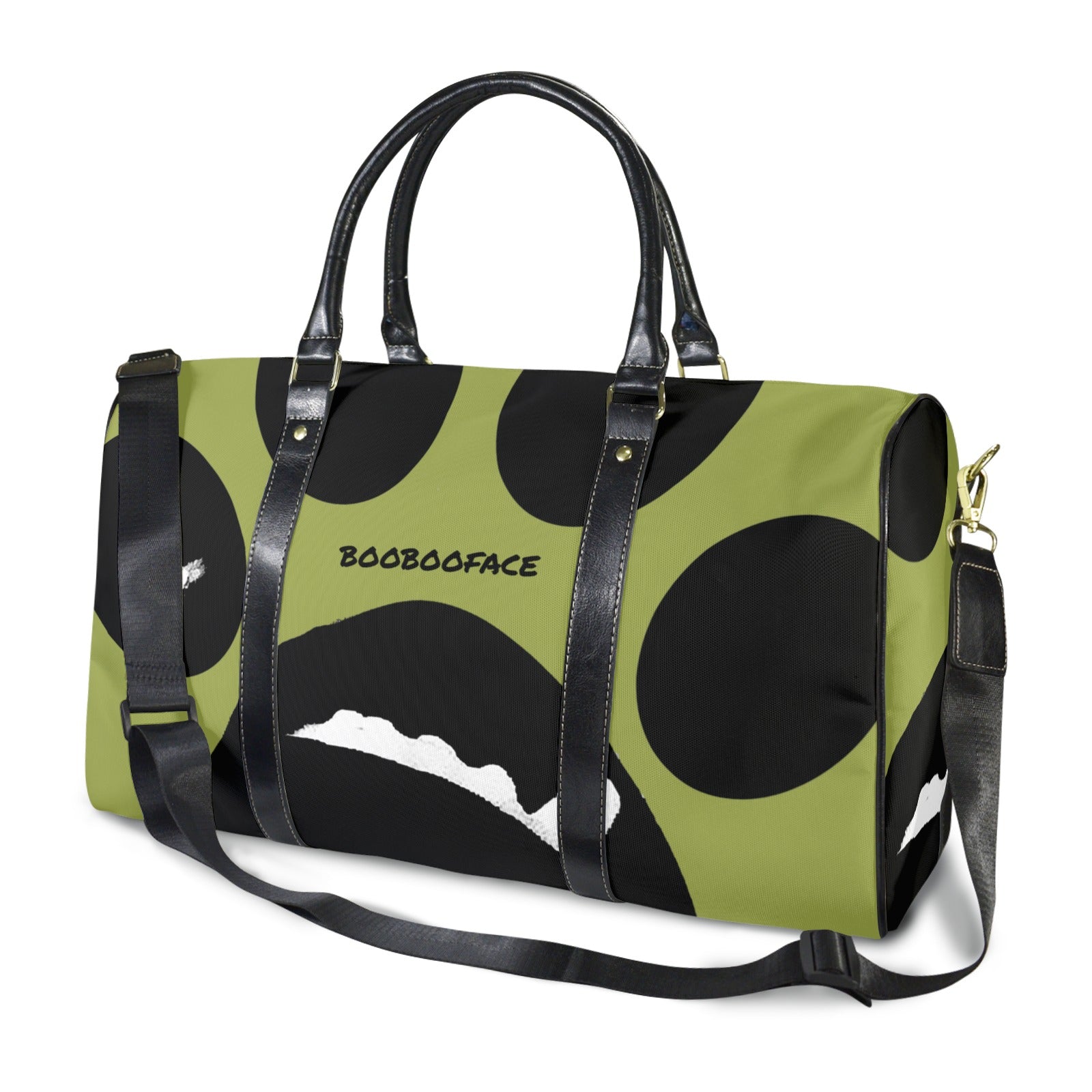 BooBooFace Green Large Duffle Large Capacity Travel Overnight Gym Bag MacAi & Co