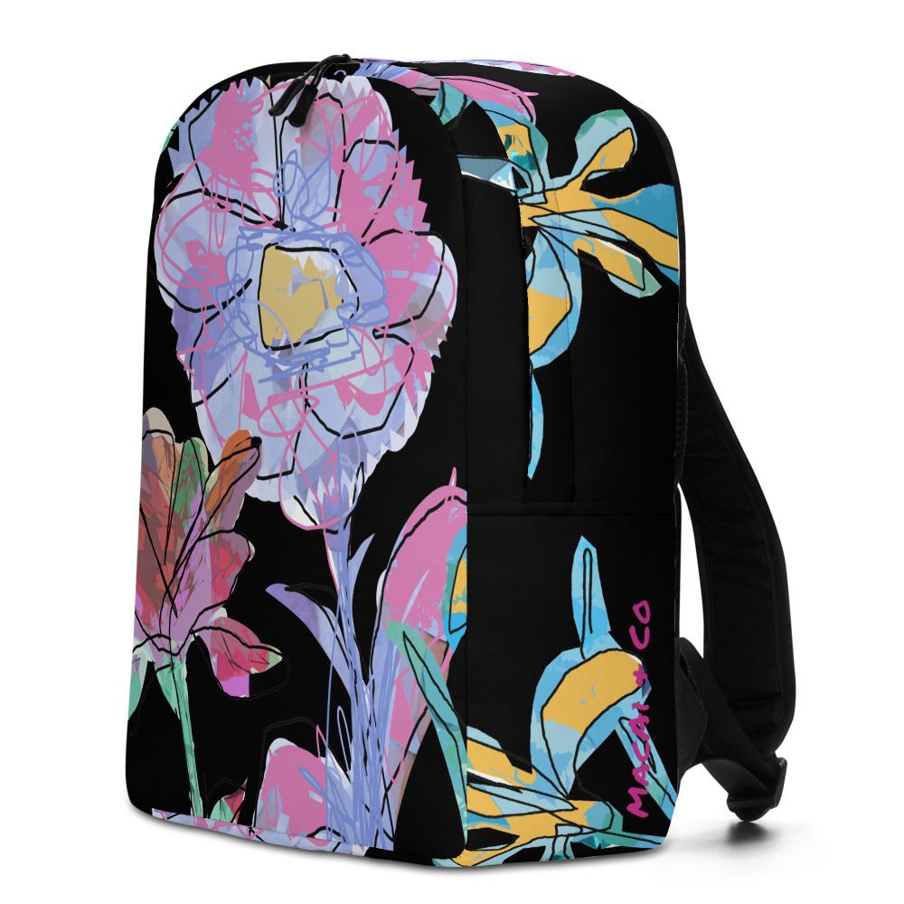 Impressionist Flower Backpack design from MacAi & Co Backpack for travel Men Women Girls - MacAi & Co