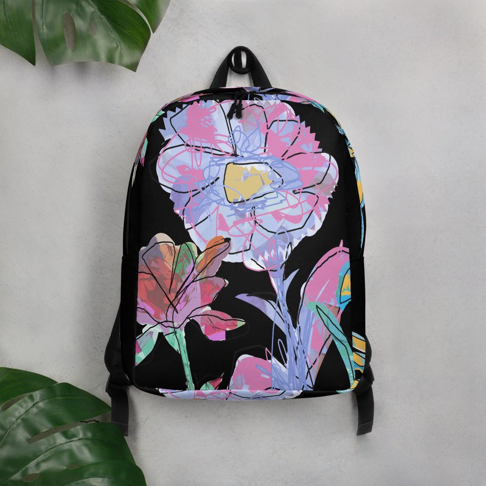 Impressionist Flower Backpack design from MacAi & Co Backpack for travel Men Women Girls - MacAi & Co