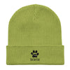 BooBooFace Organic ribbed beanie for all ages, Unisex, in 3 fab colors!