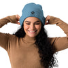 BooBooFace Organic ribbed beanie for all ages, Unisex, in 3 fab colors!