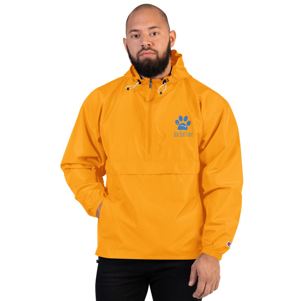 Rain Jacket Unisex 'BooBooFace' Collection from MacAi & Co Rain Resistant Embroidered. - MacAi & Co