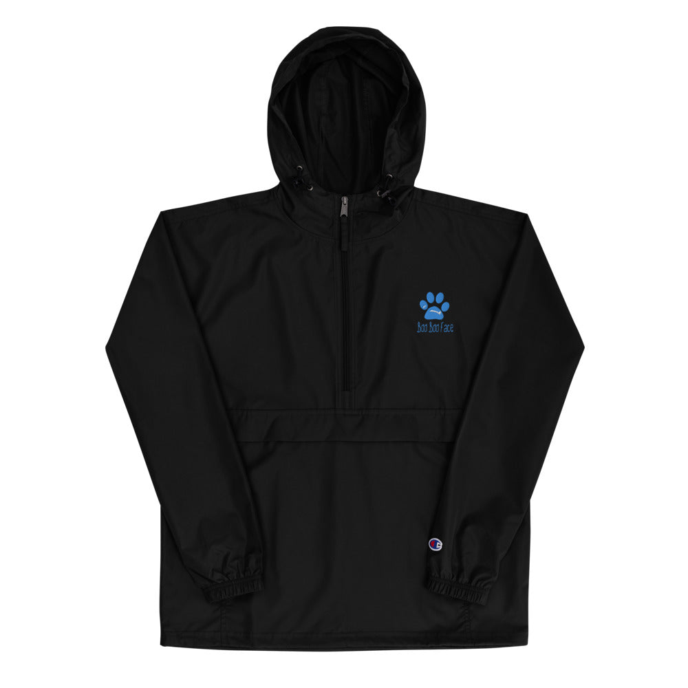 Rain Jacket Unisex 'BooBooFace' Collection from MacAi & Co Rain Resistant Embroidered. - MacAi & Co