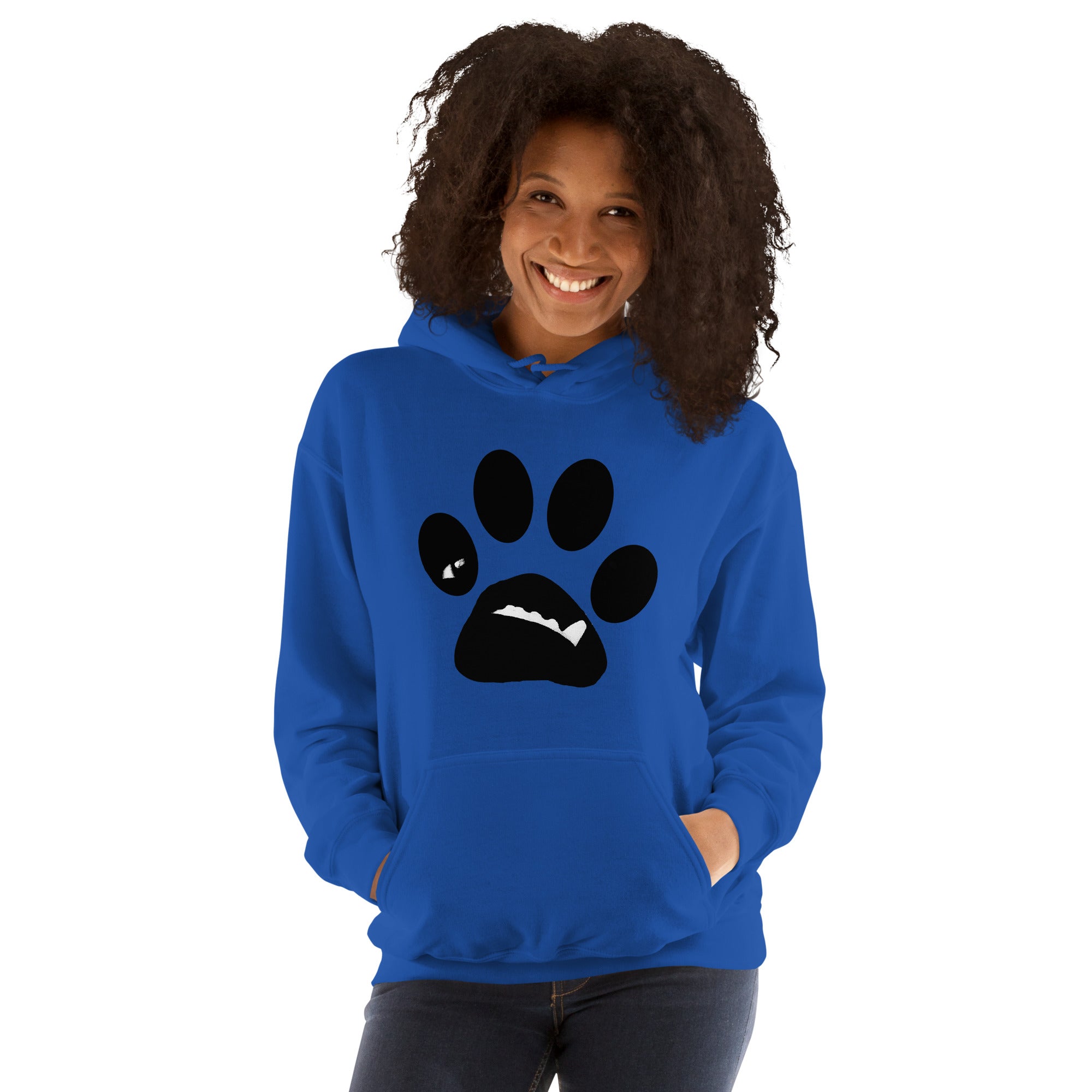 BooBooFace by MacAi & Co Dog Lovers Unisex Hoodie  Blue, Grey. Ash, Sand and Light Blue