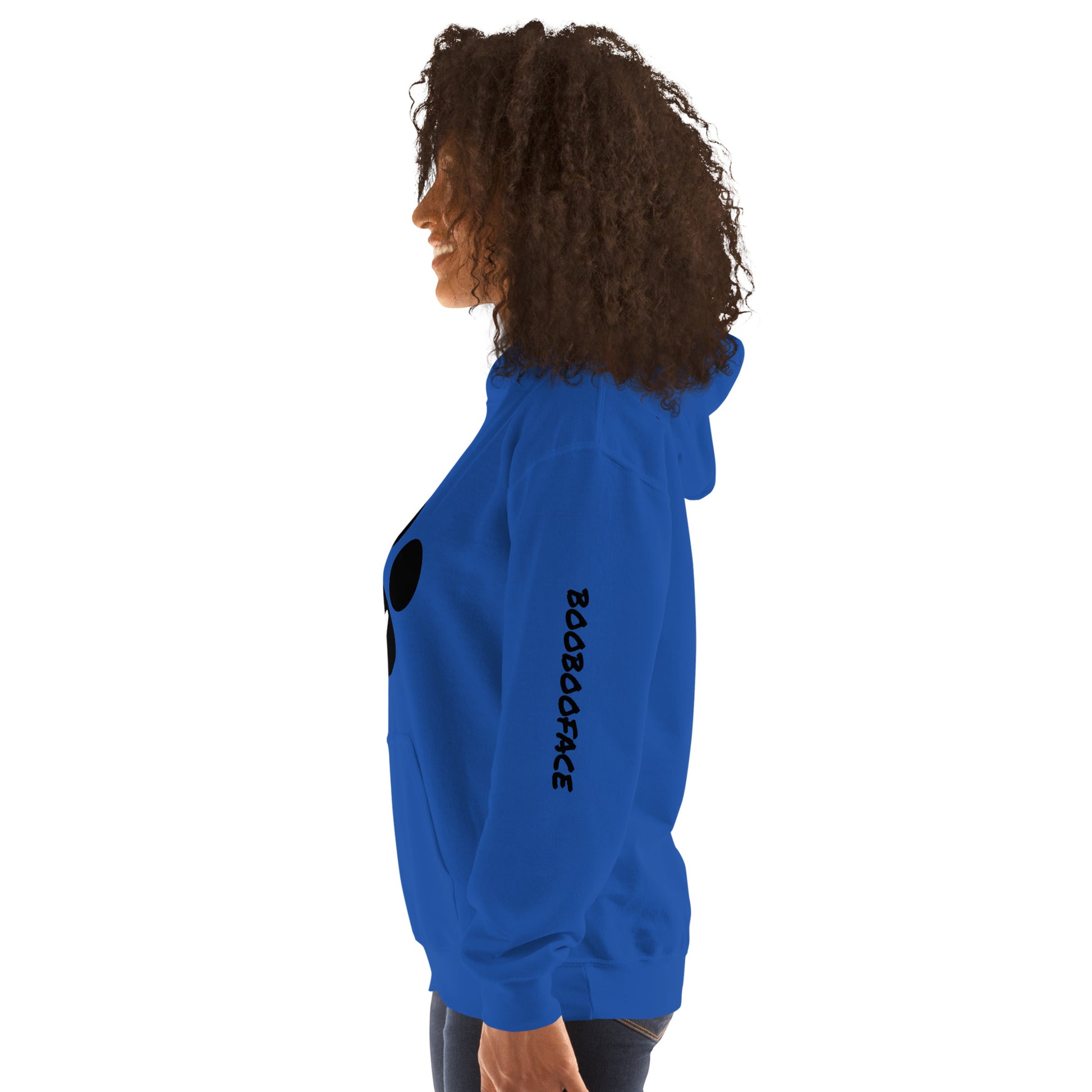 BooBooFace by MacAi & Co Custom  Hoodie  Blue, Grey. Ash, Sand and Light Blue, Travel, Work, Play