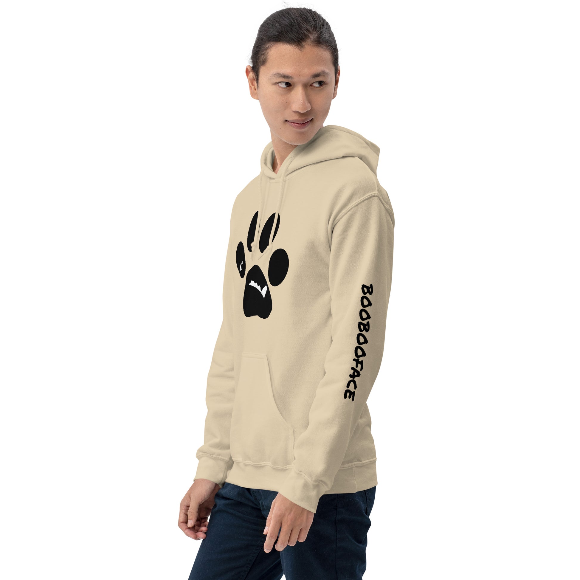 BooBooFace by MacAi & Co Custom  Hoodie  Blue, Grey. Ash, Sand and Light Blue, Travel, Work, Play