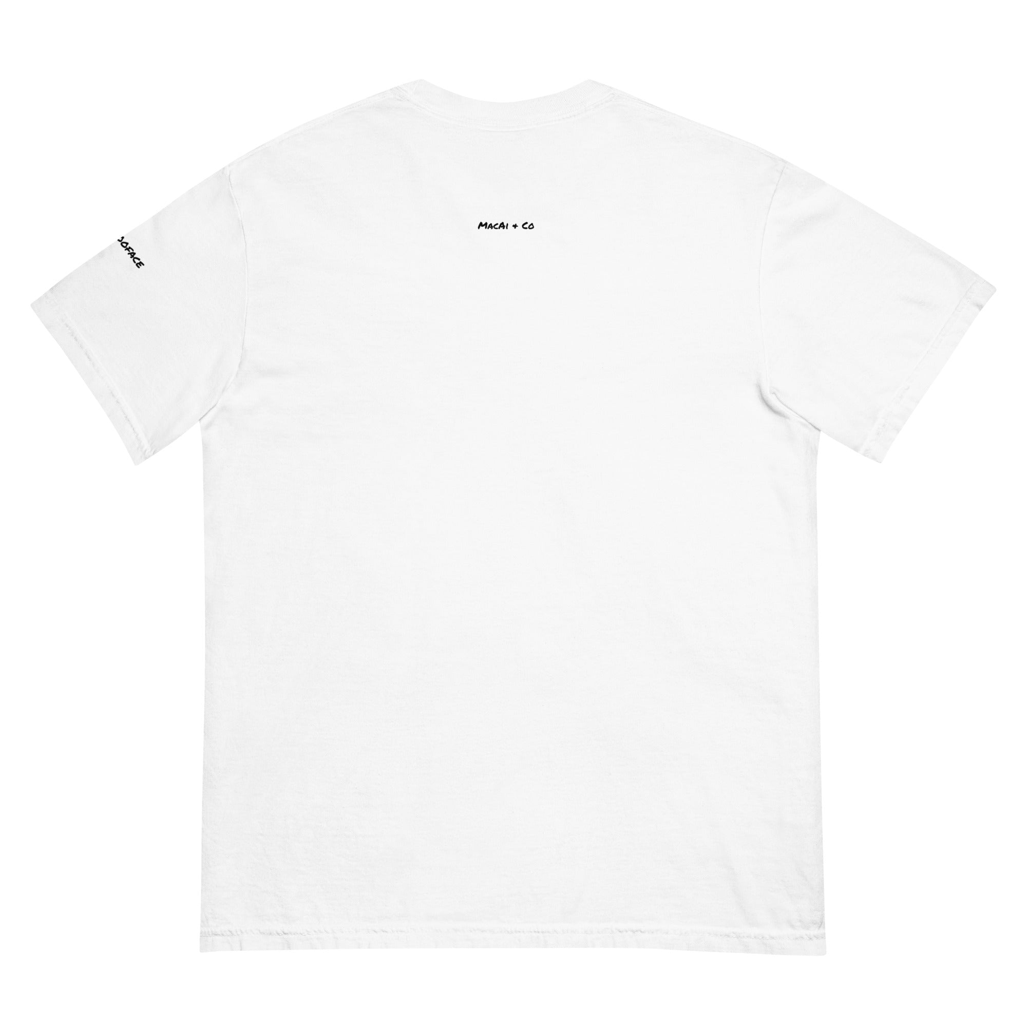 Unisex heavyweight BooBooFace T-shirt from MacAi & Co - MacAi & Co