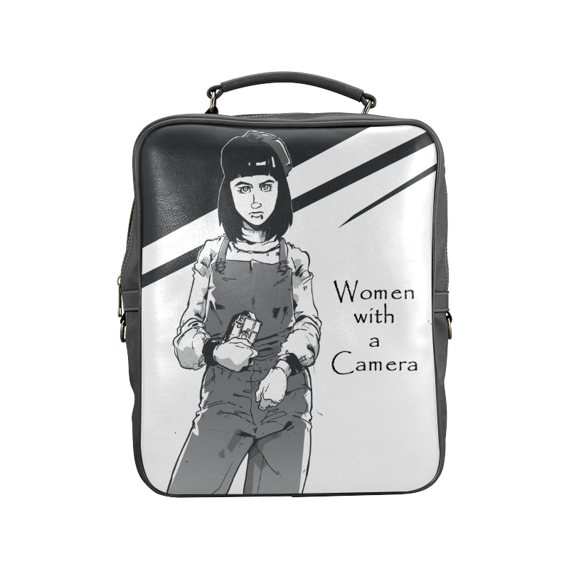 Woman with a Camera Square Backpack (Model 1618)