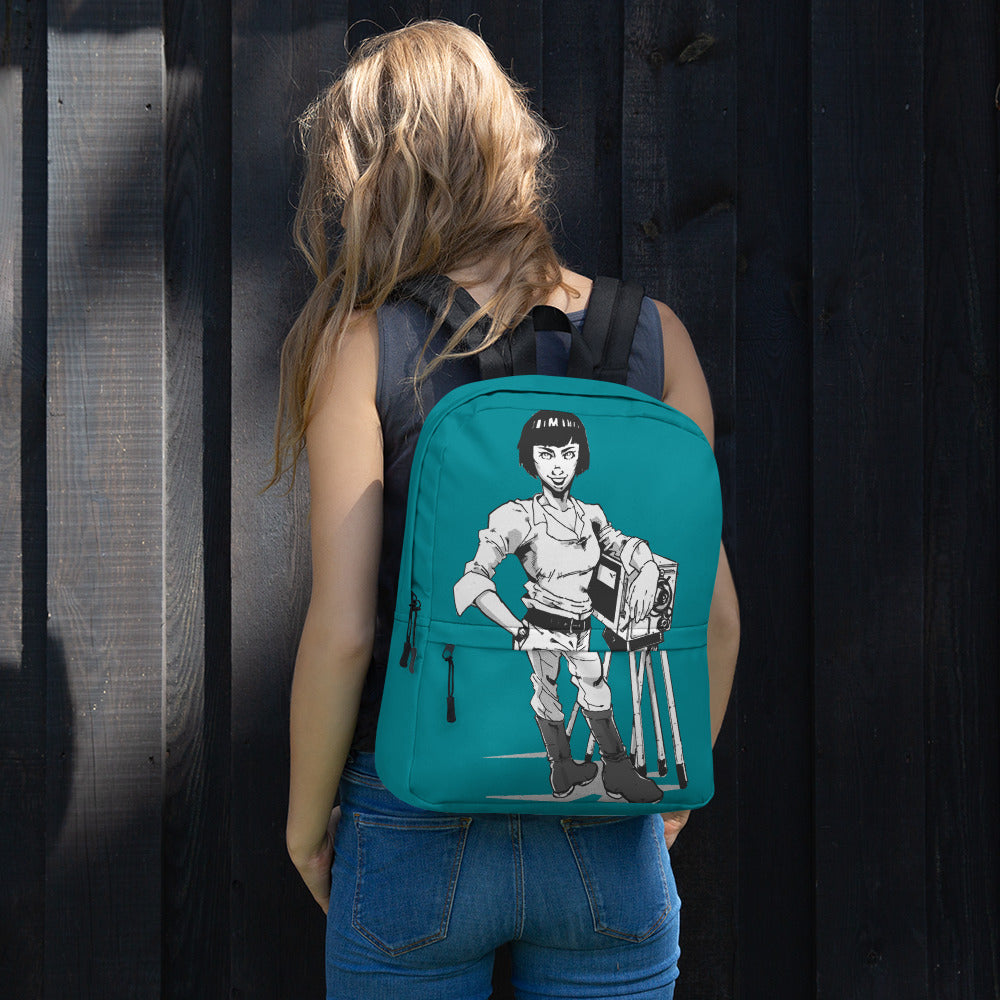 Woman with a Camera Custom Design Backpack from MacAi & Co