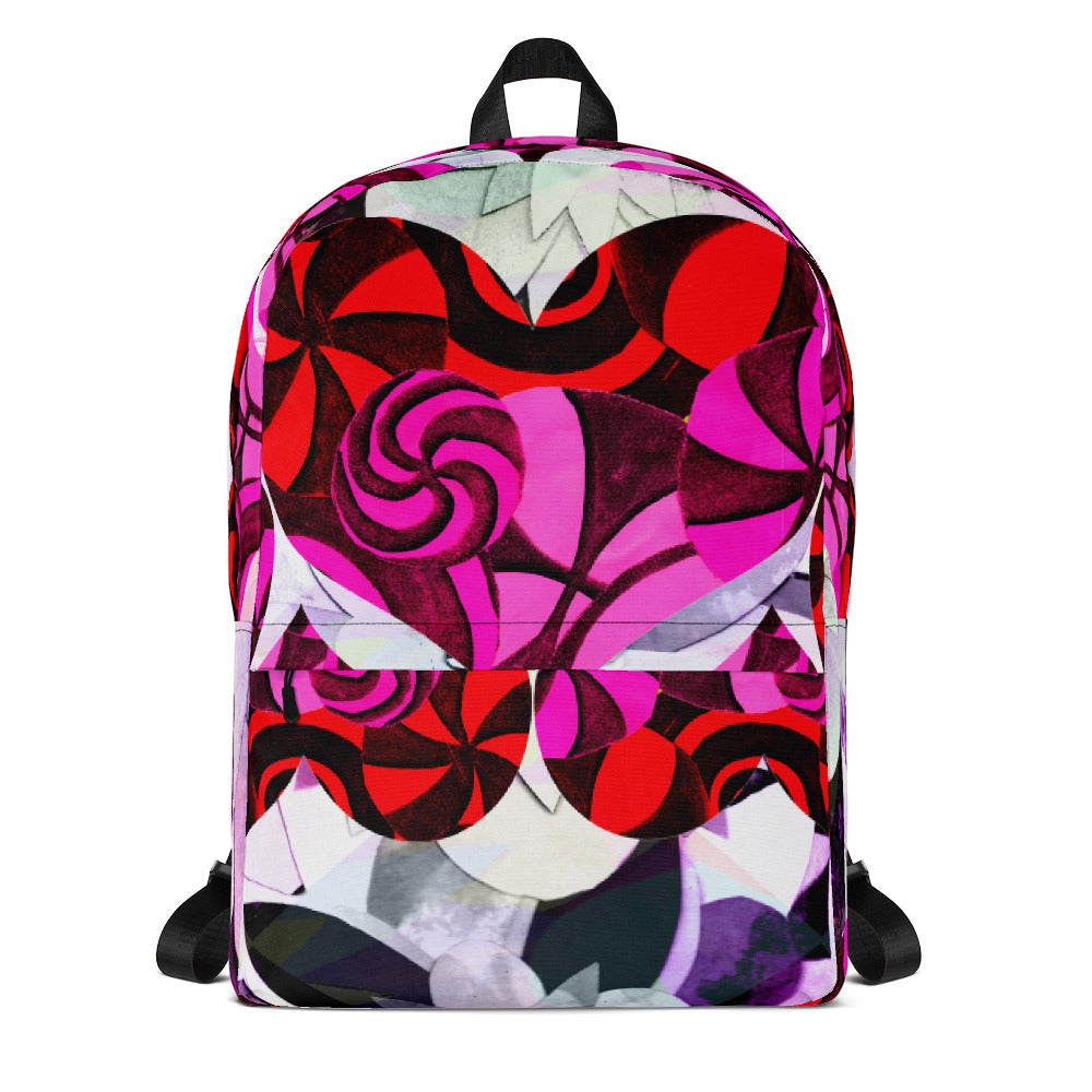 Red Hearts Backpack from MacAi & Co